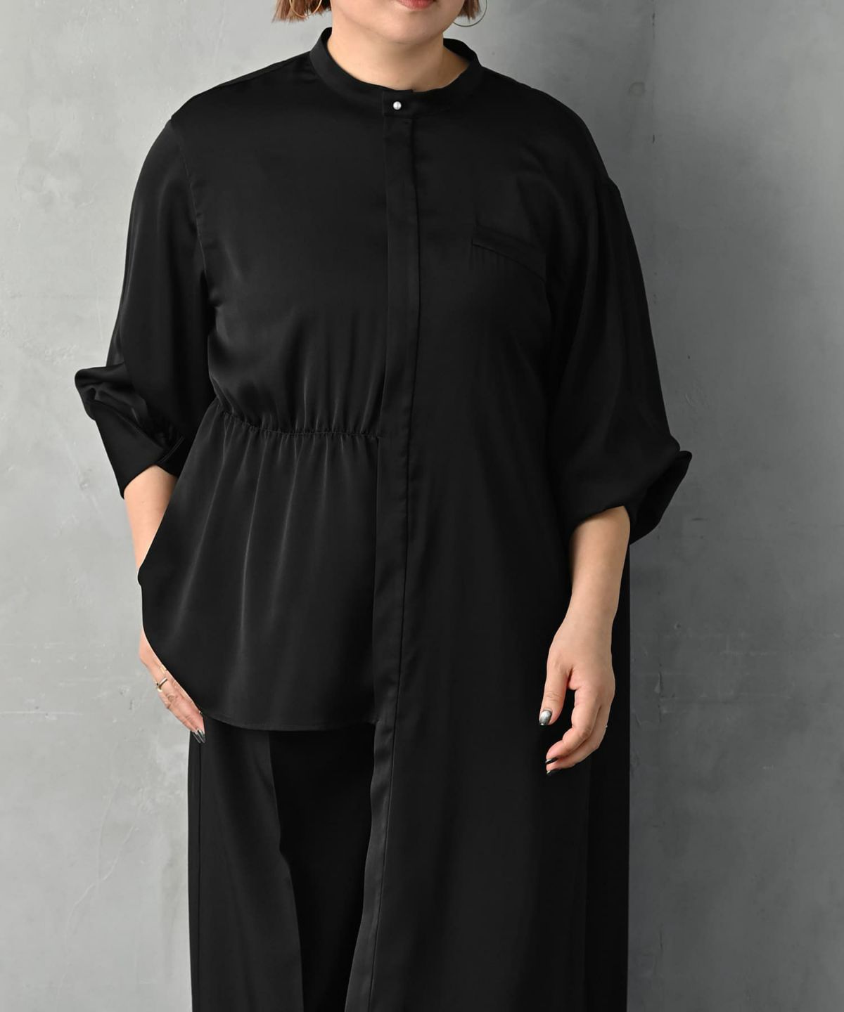 着用イメージ 163cm ブラック