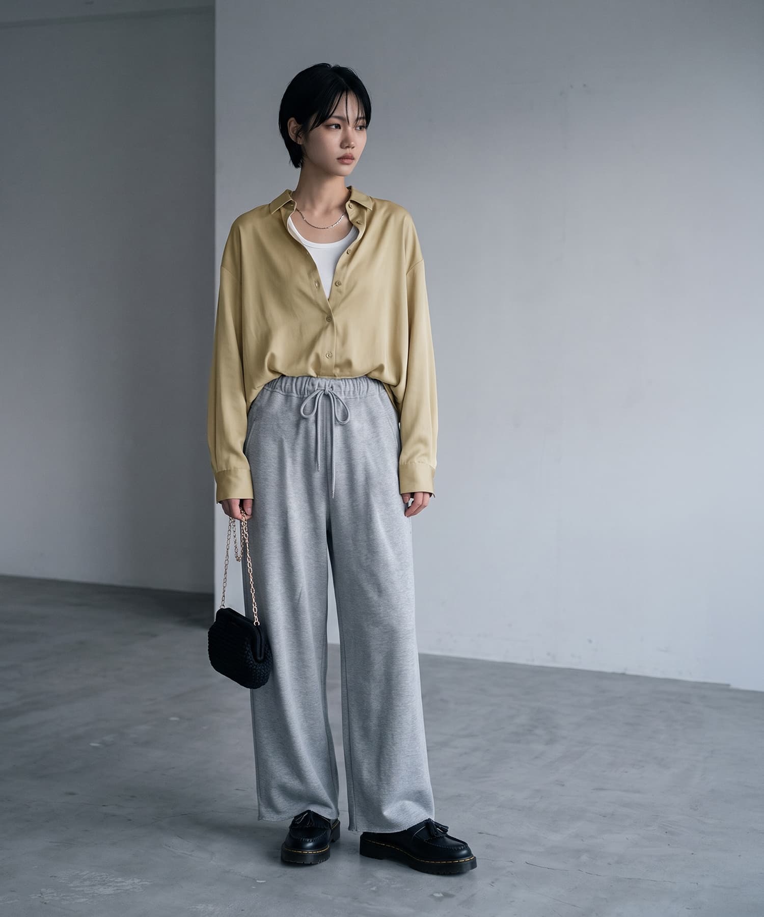 着用イメージ 163cm ライトグリーン