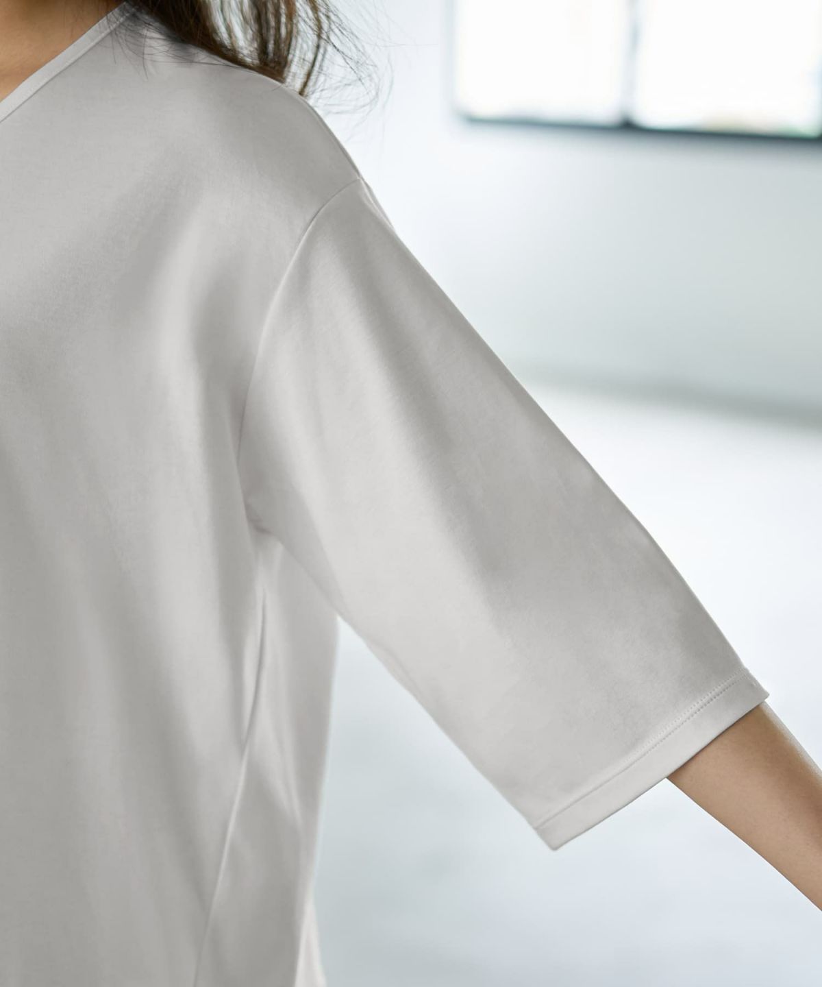 着用イメージ 166cm　ホワイト