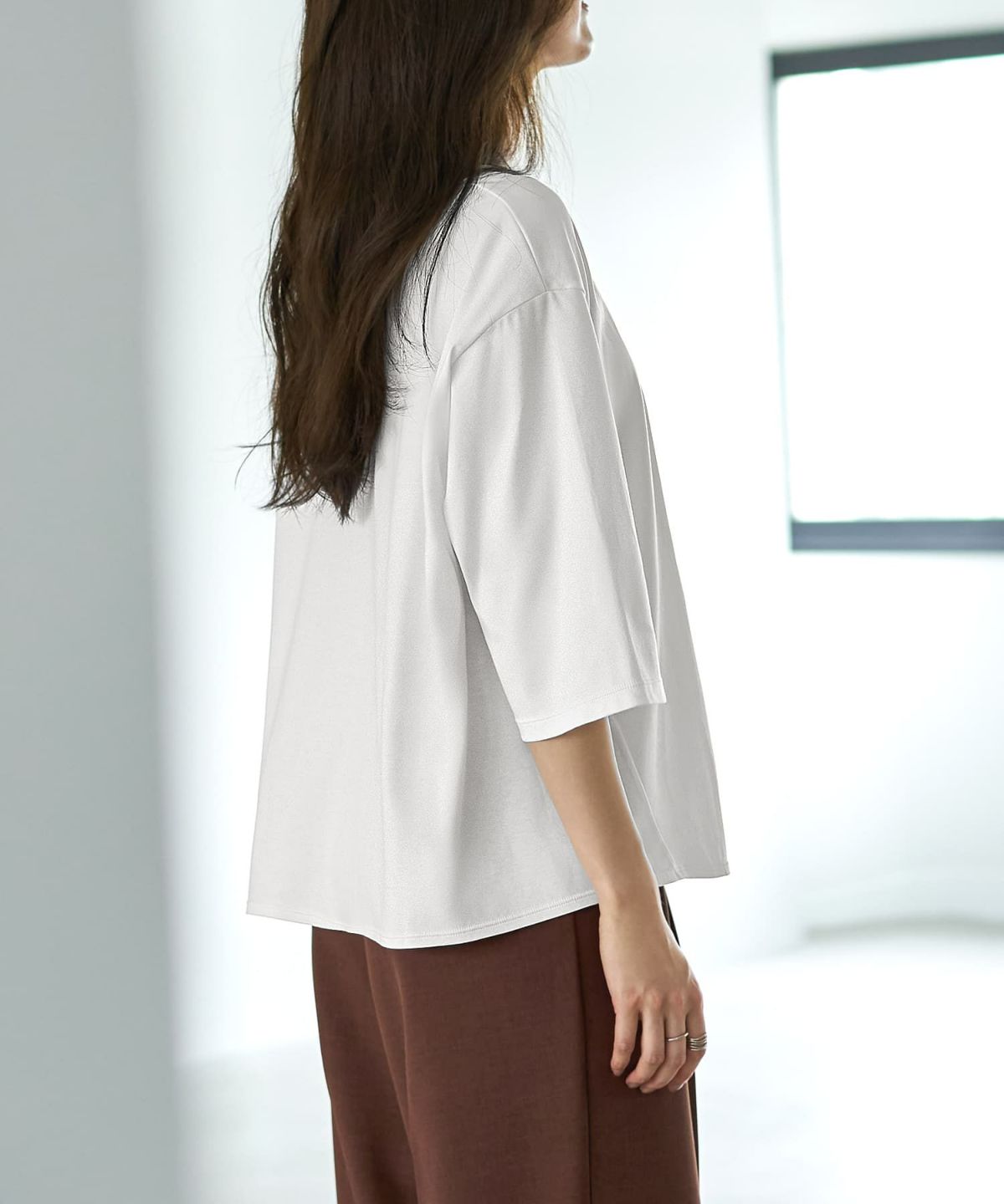 着用イメージ 166cm　ホワイト