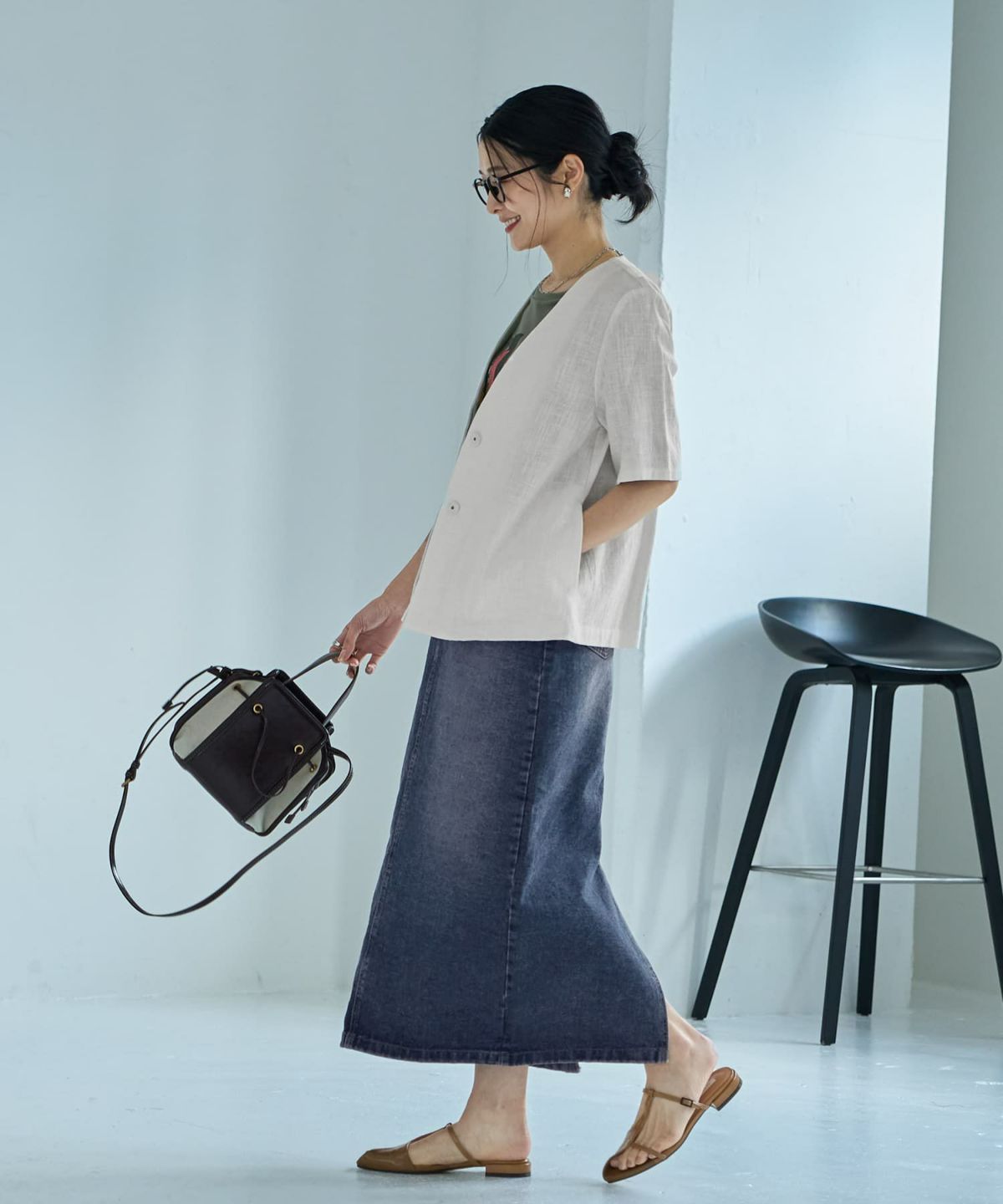 着用イメージ 164cm ホワイト