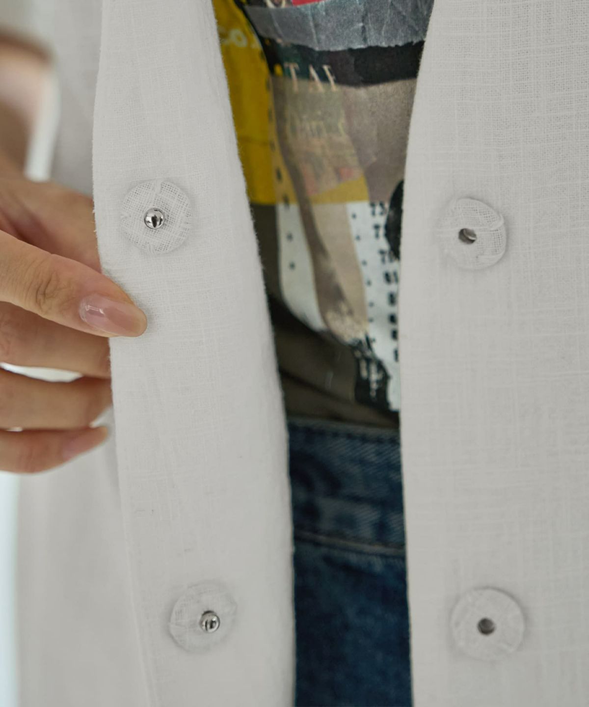 着用イメージ 164cm ホワイト