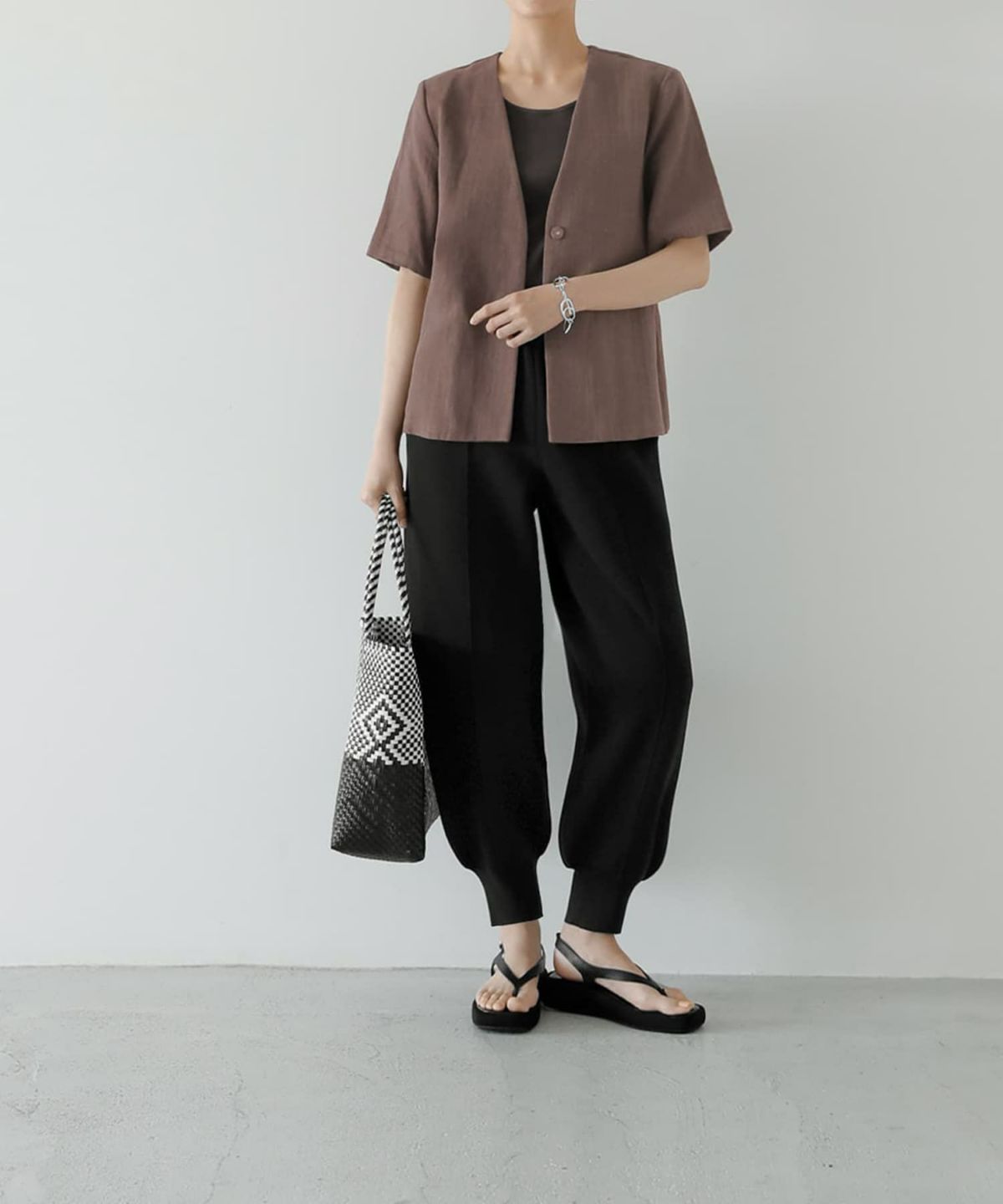 着用イメージ 168cm スモーキーブラウン