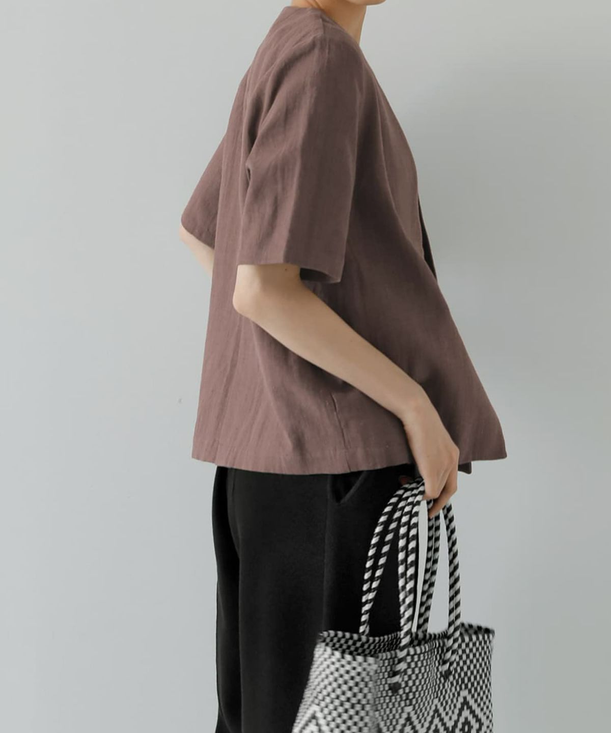 着用イメージ 168cm スモーキーブラウン