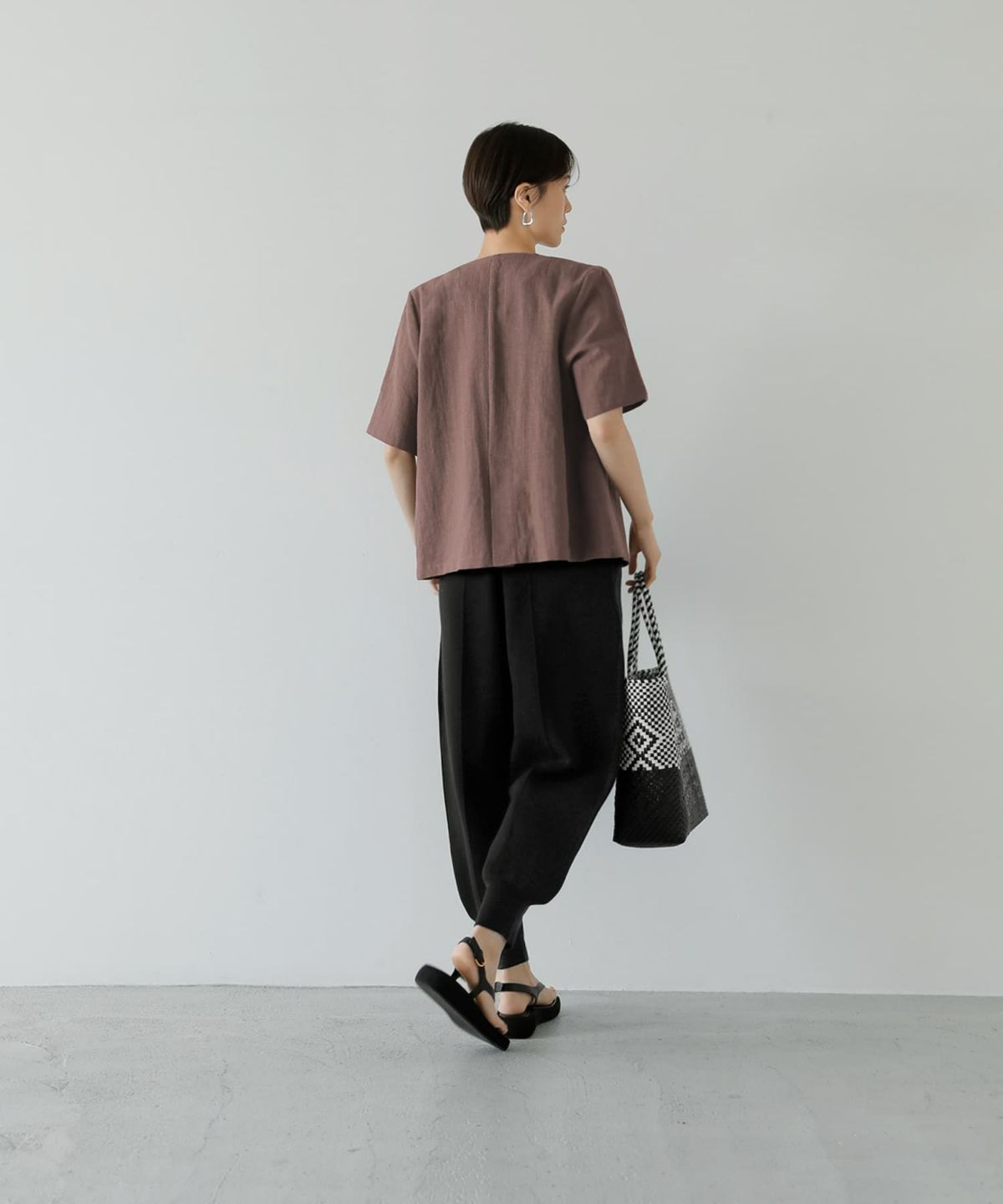 着用イメージ 168cm スモーキーブラウン