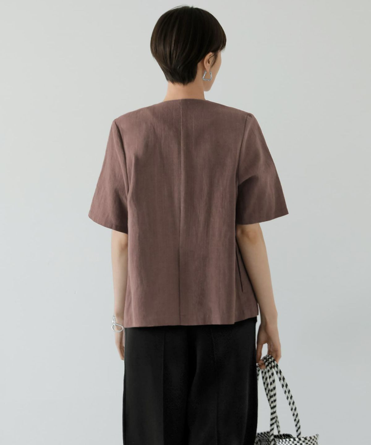 着用イメージ 168cm スモーキーブラウン