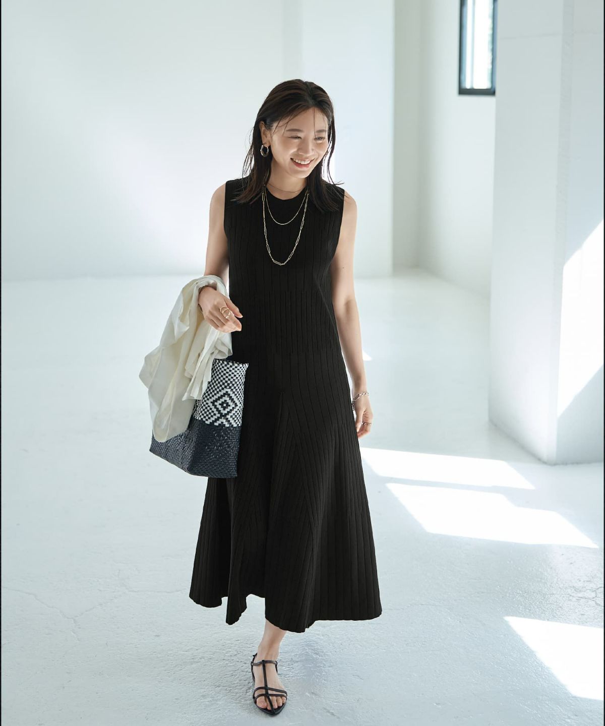 着用イメージ 166cm 02サイズ ブラック