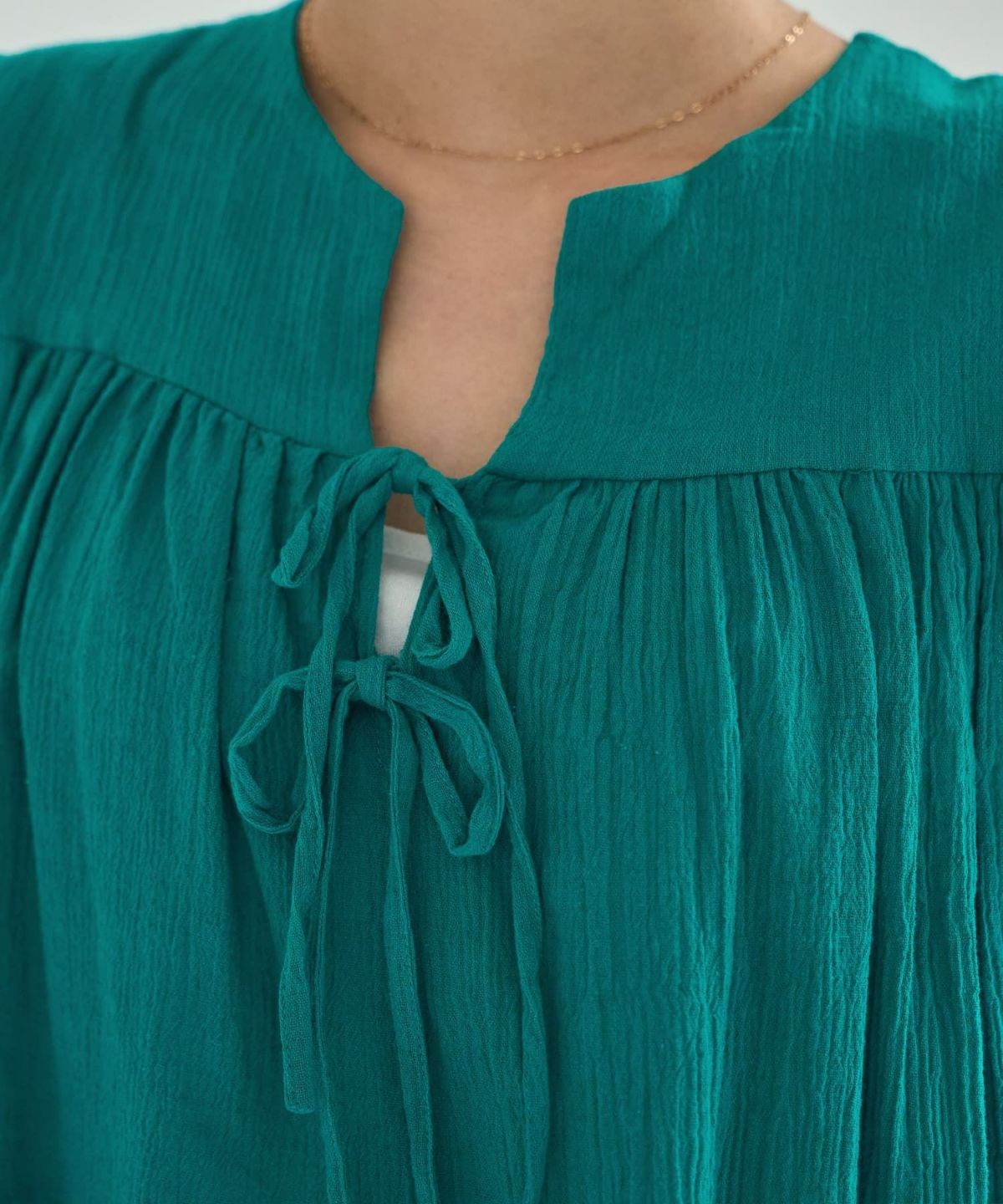 着用イメージ 166cm　ターコイズ