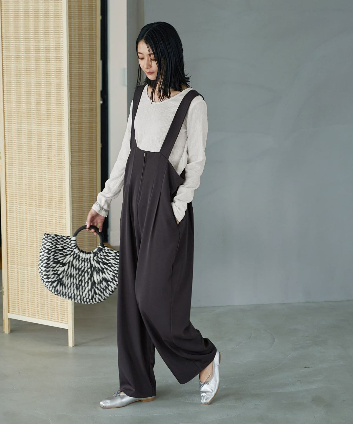 着用イメージ 164cm 02サイズ セピア