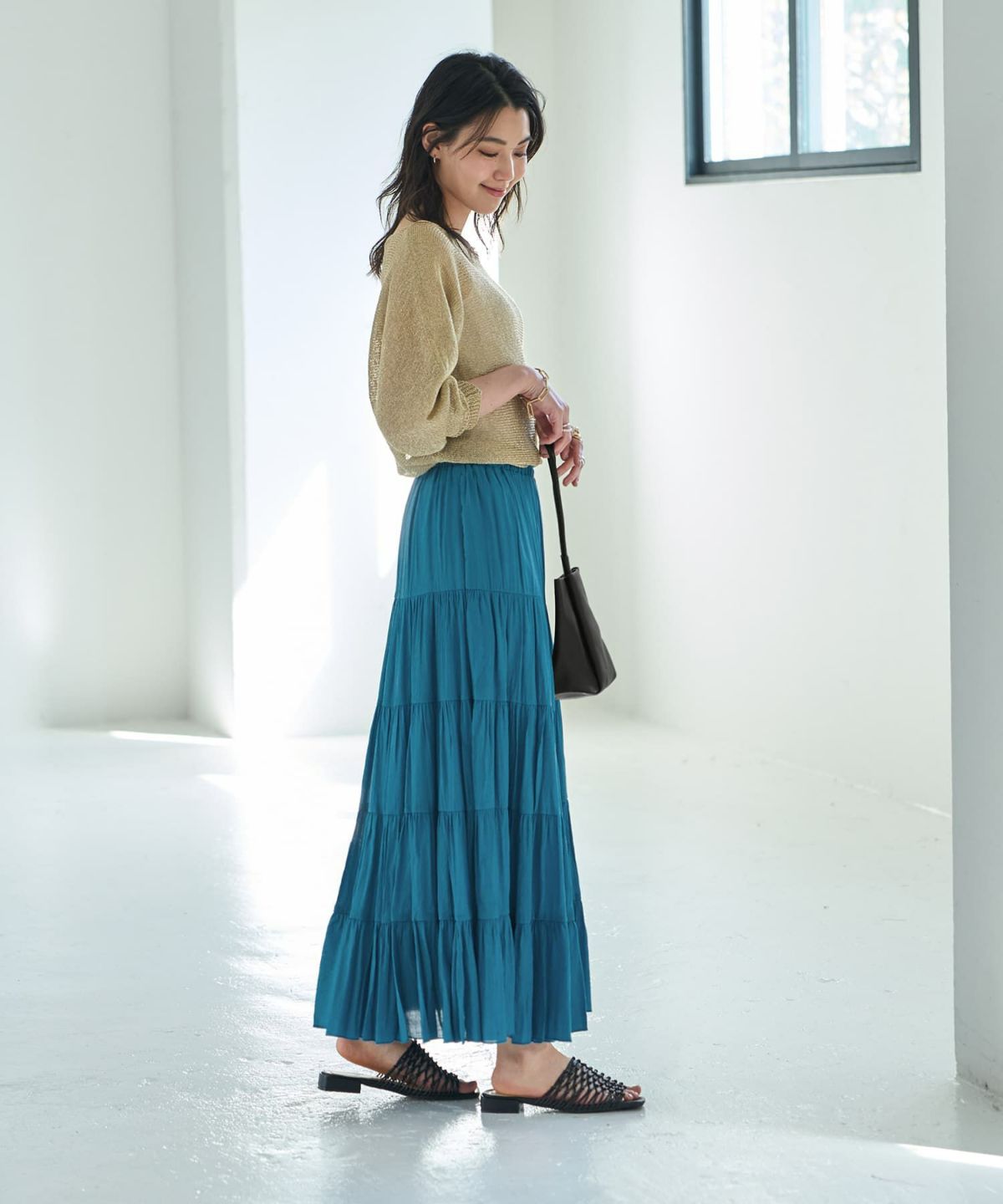 着用イメージ 166cm 02サイズ ターコイズ