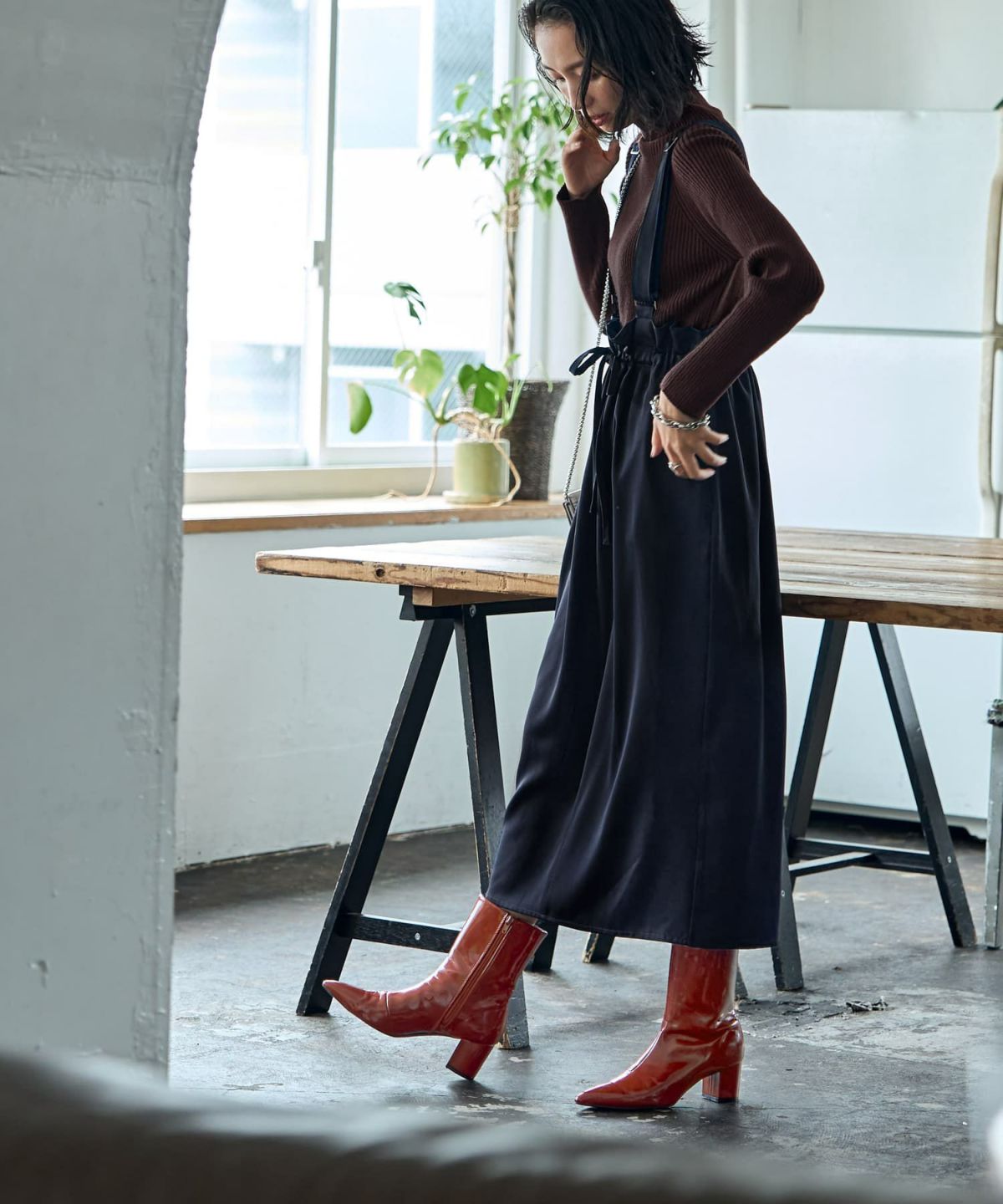 着用イメージ 165cm 02サイズ ネイビー