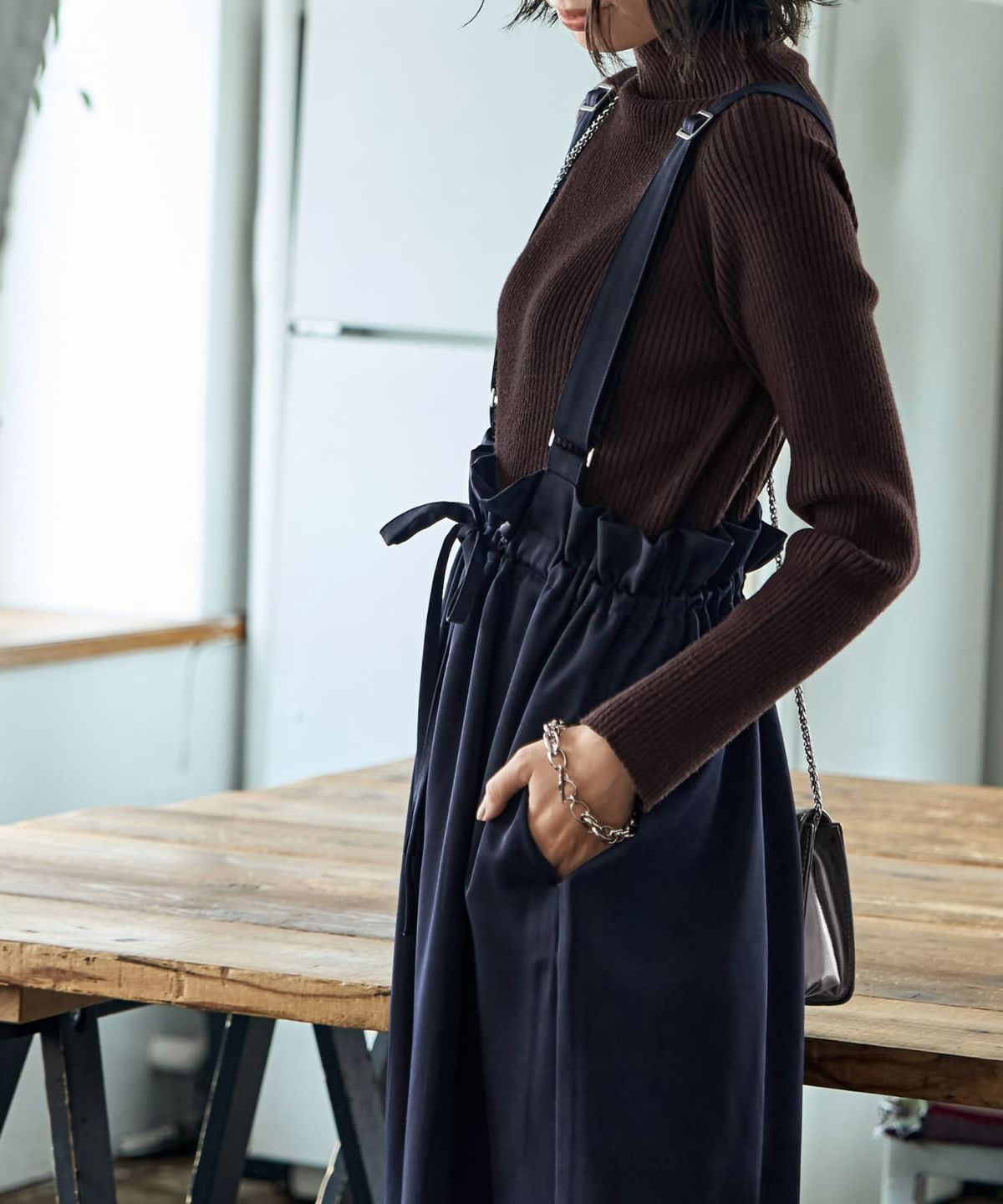 着用イメージ 165cm 02サイズ ネイビー