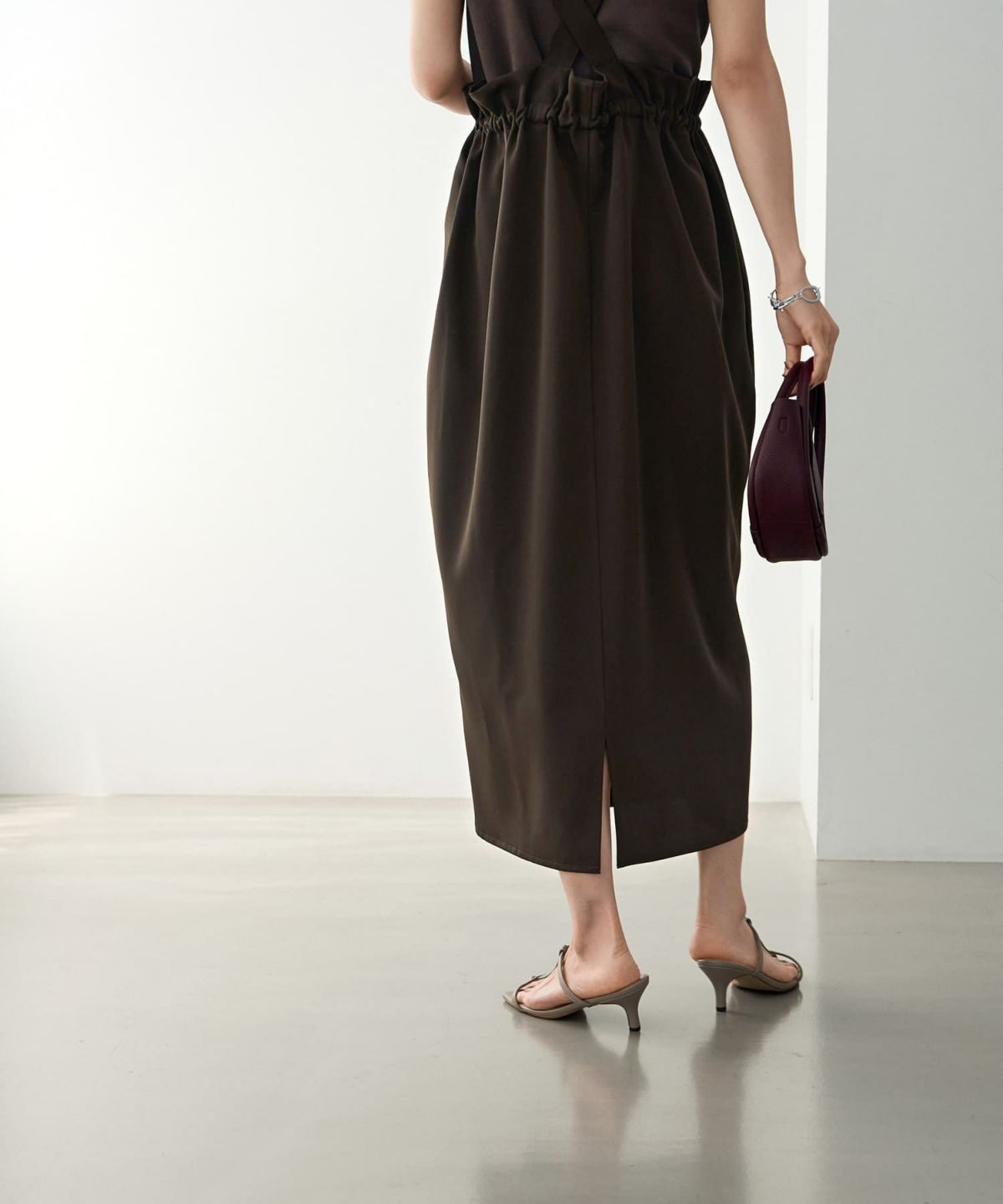 着用イメージ 165cm 02サイズ ブラウン