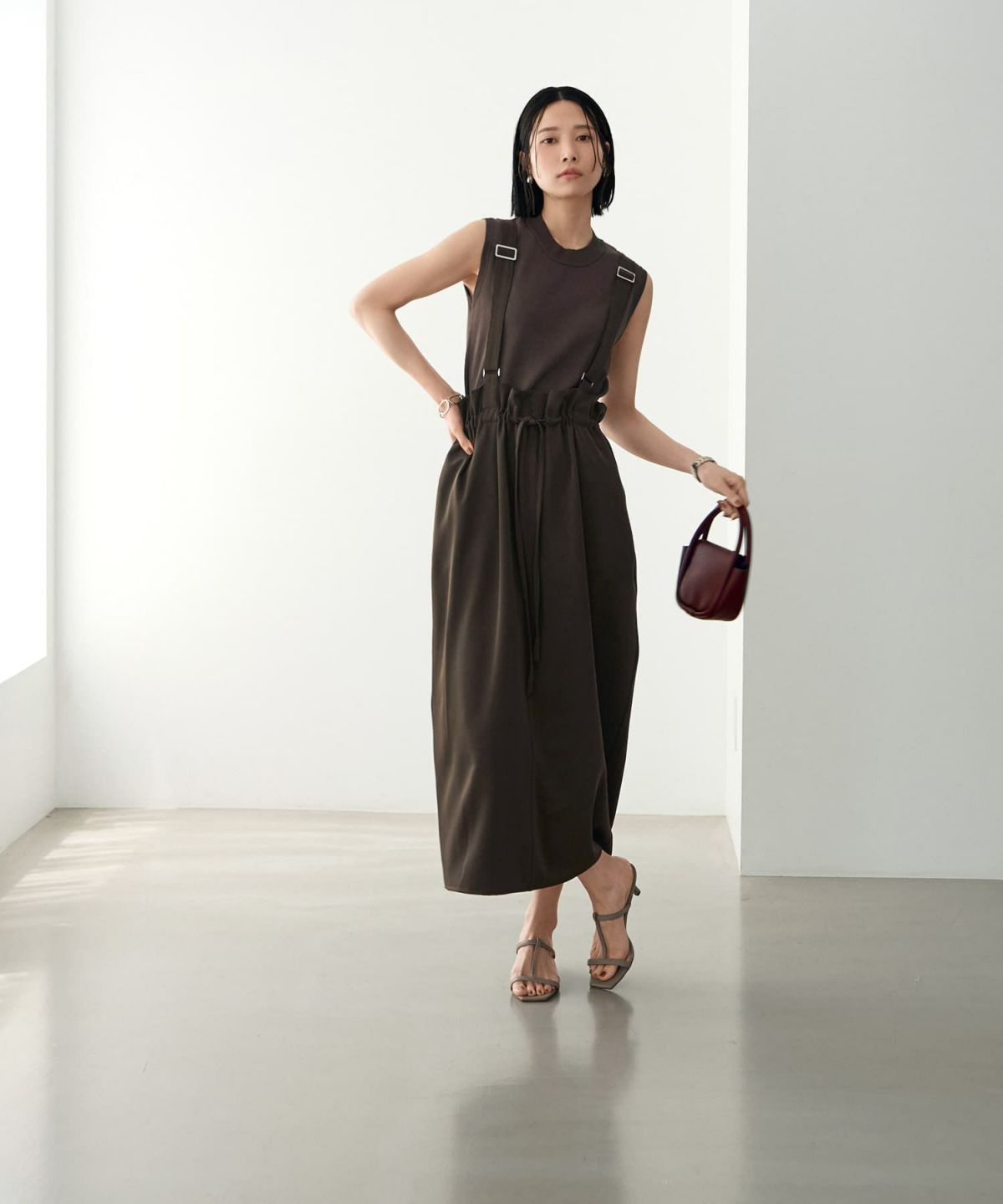 着用イメージ 165cm 02サイズ ブラウン