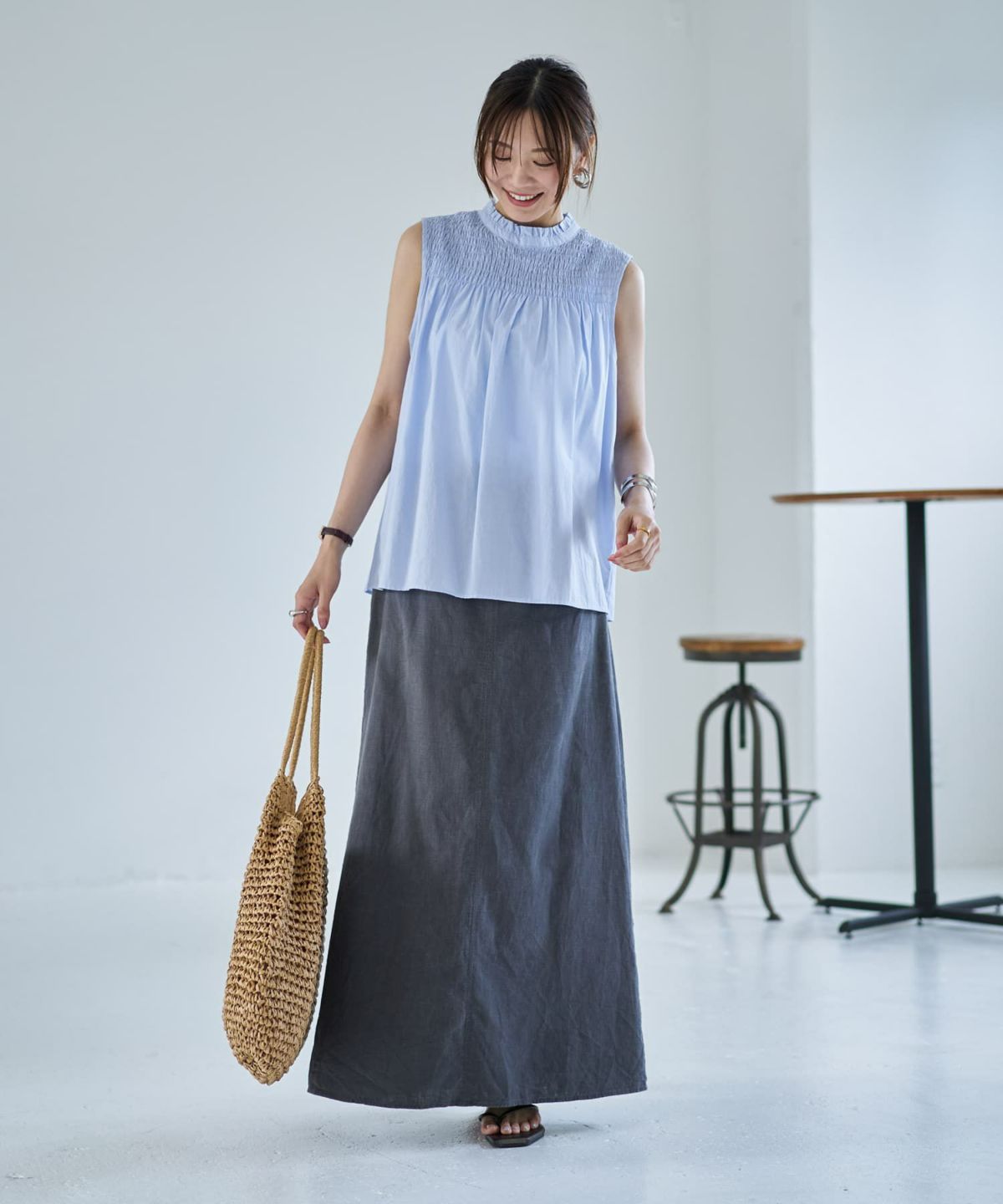 着用イメージ 166cm サックス