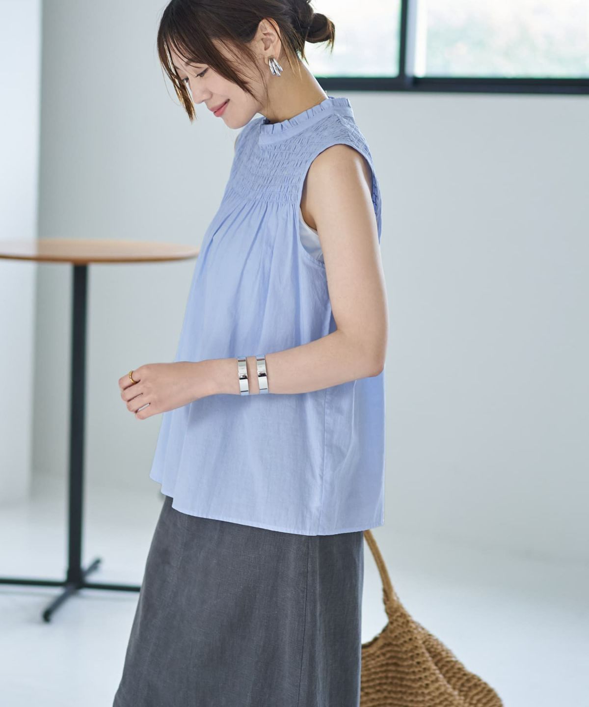 着用イメージ 166cm サックス