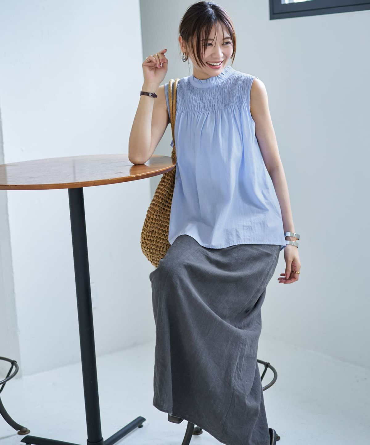 着用イメージ 166cm サックス