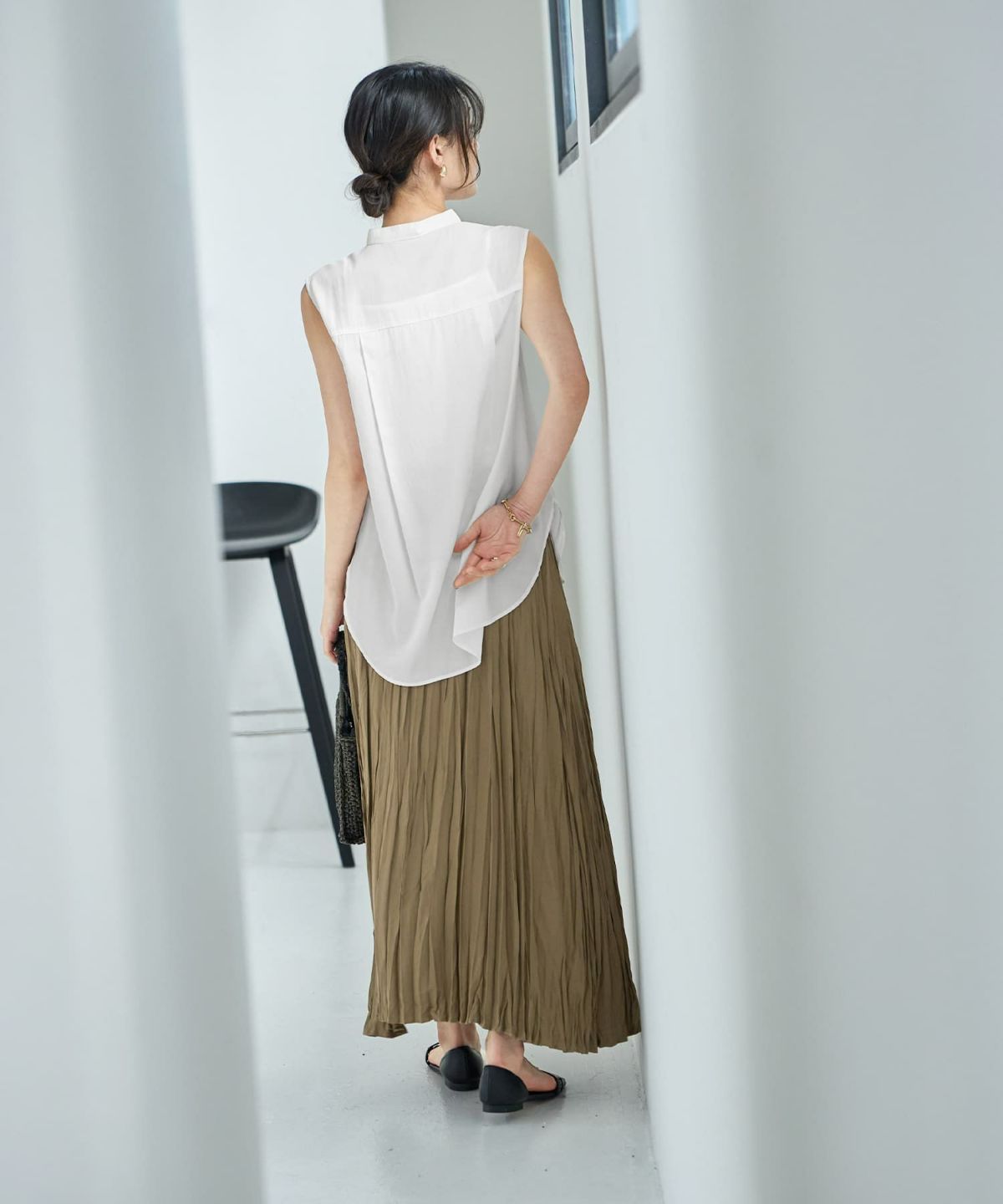 着用イメージ 167cm　02サイズ　ゴールドカーキ