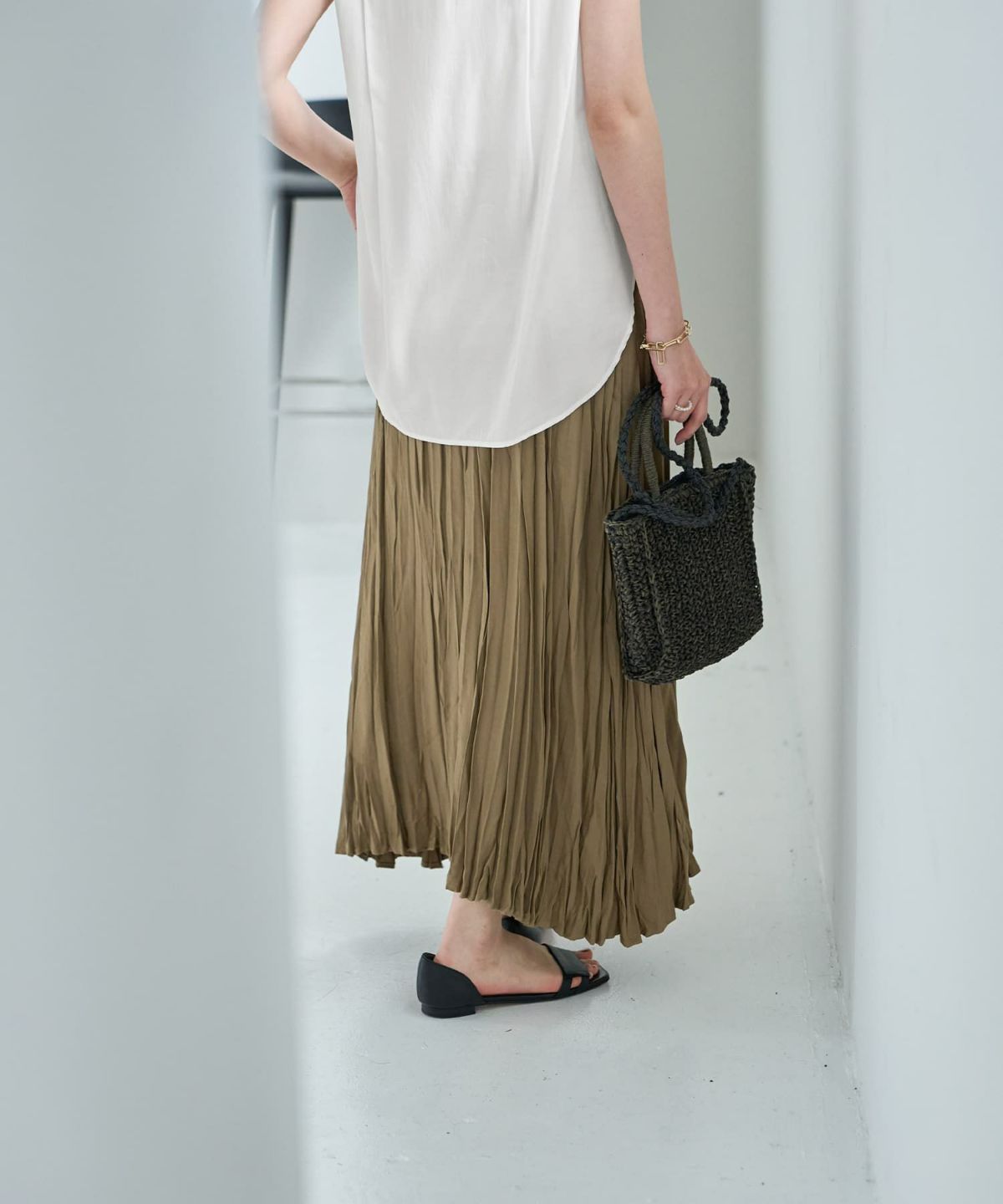 着用イメージ 167cm　02サイズ　ゴールドカーキ