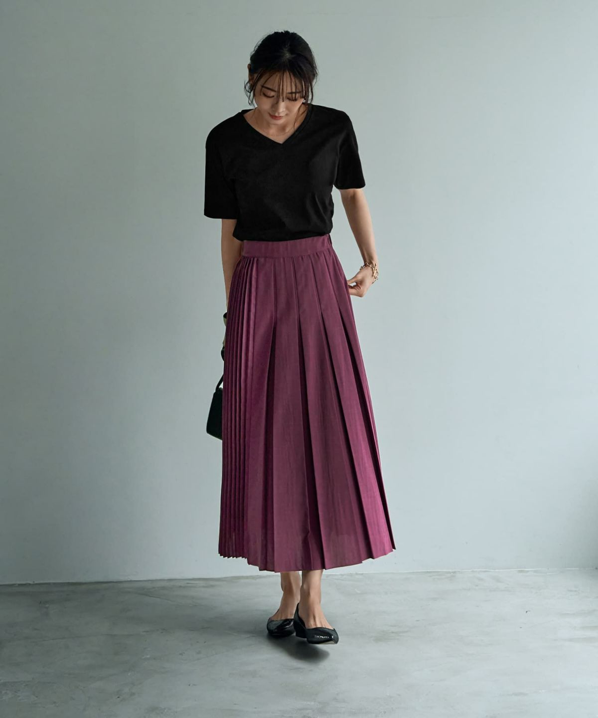 着用イメージ 166㎝　Sサイズ　ダークオーキッド