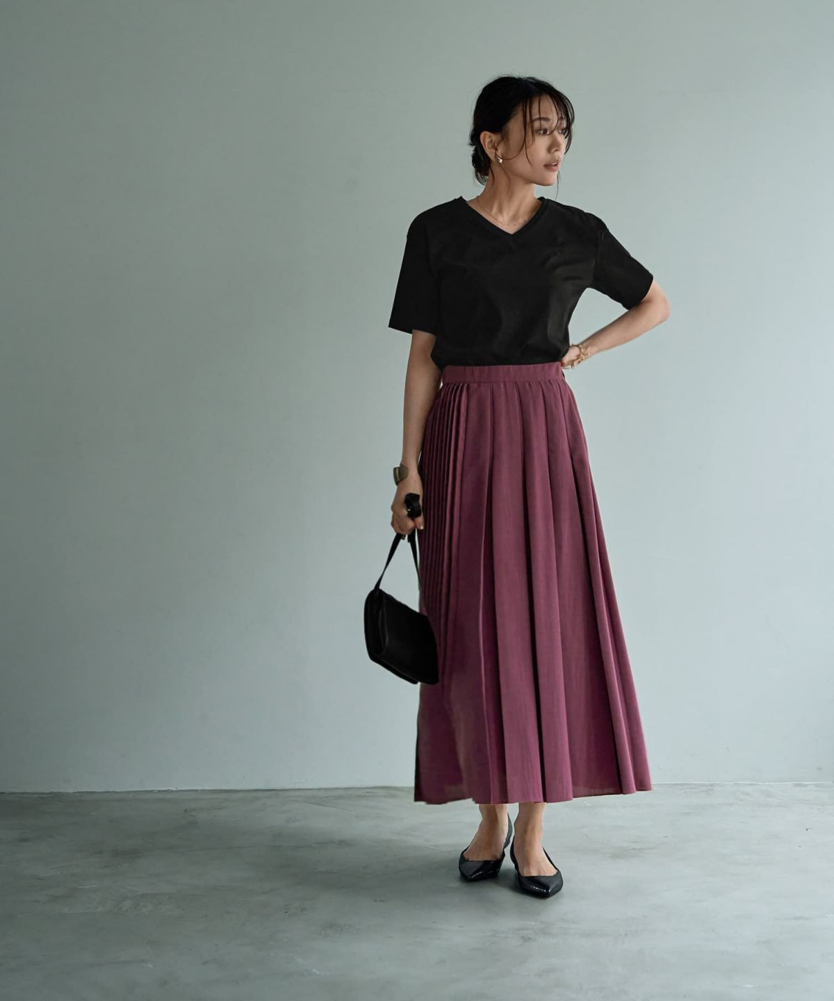 着用イメージ 166㎝　Sサイズ　ダークオーキッド