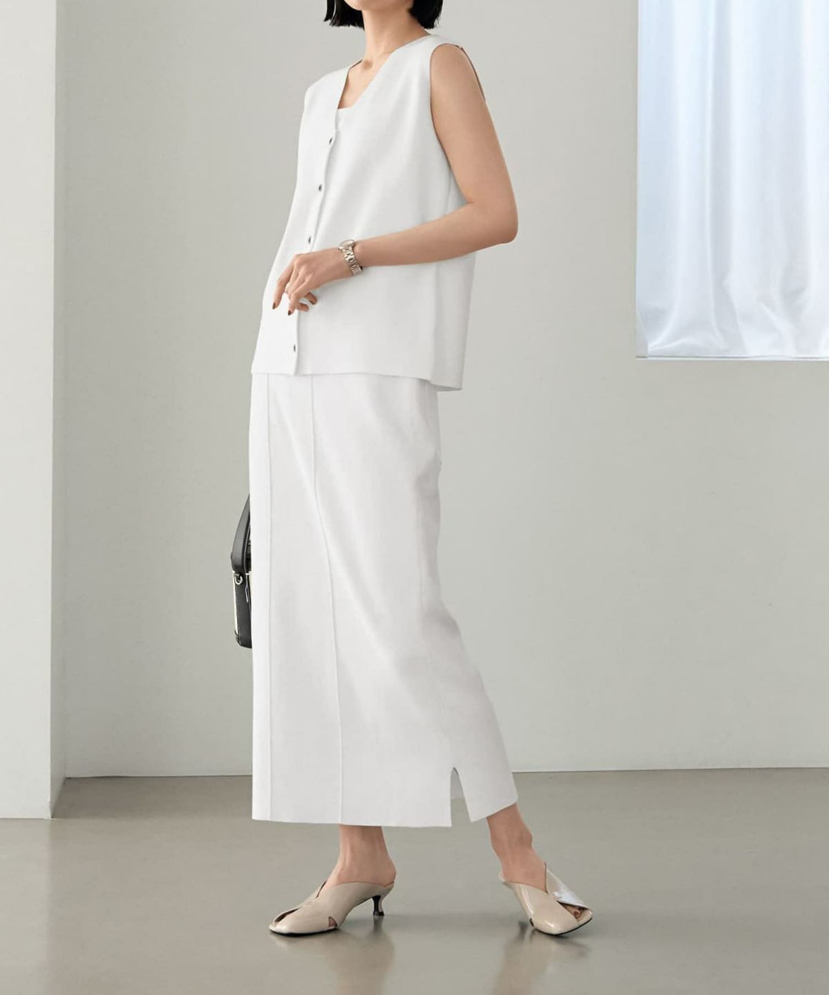 着用イメージ 165cm 02サイズ ホワイト