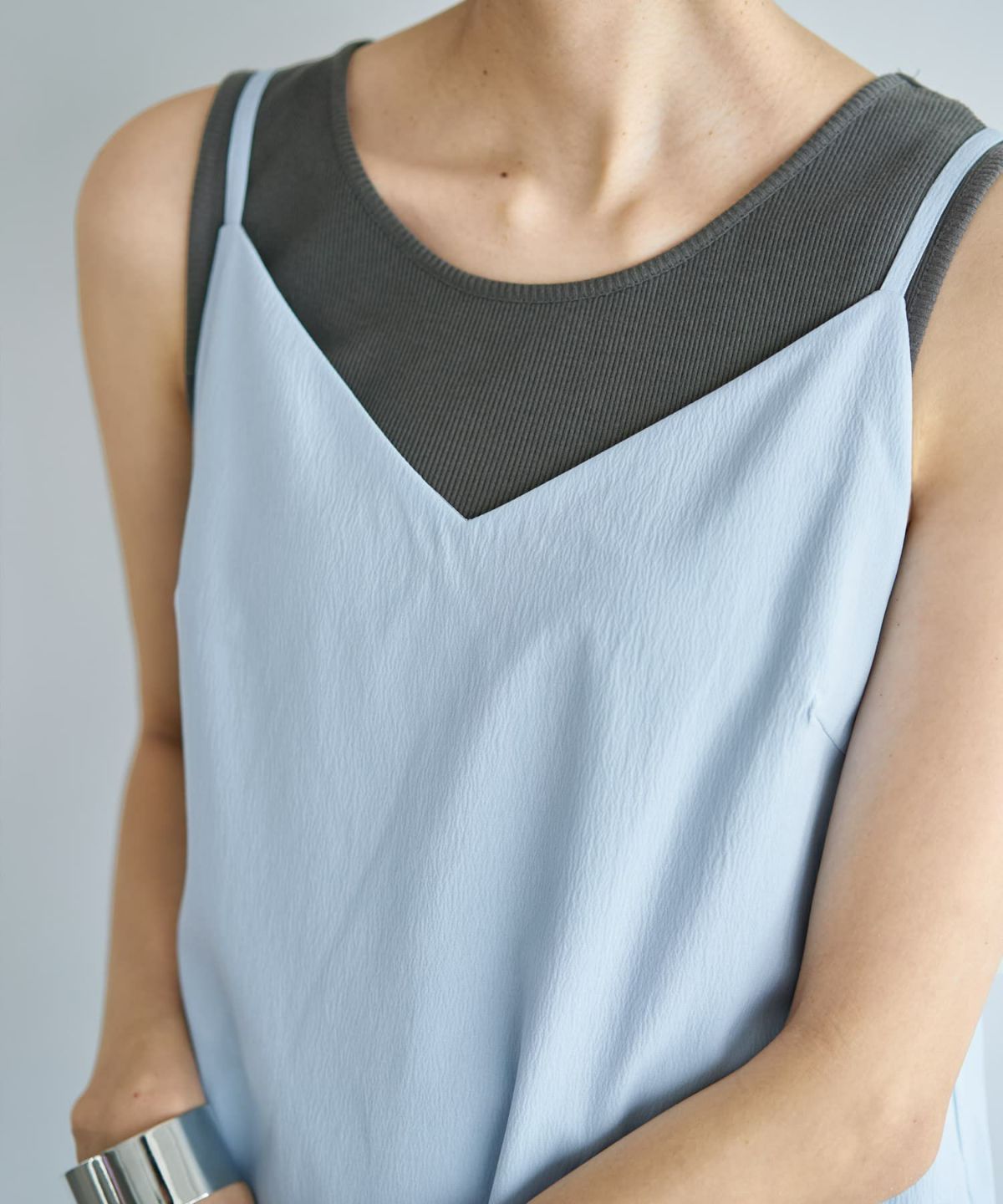 着用イメージ 167cm ライトブルー