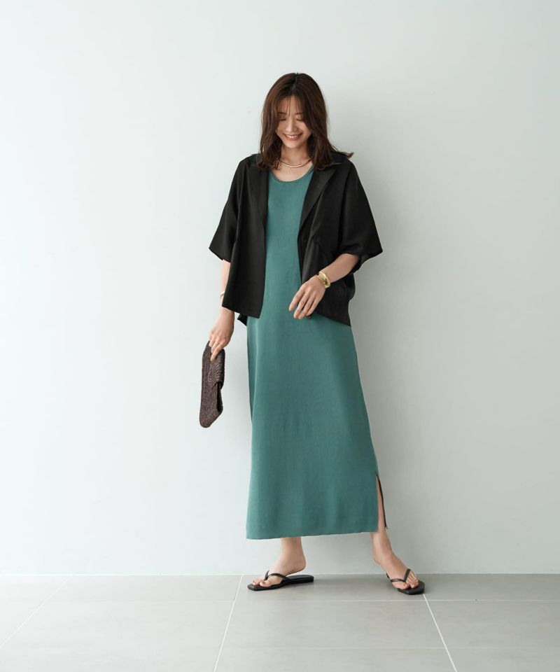 さや　STYLE DELI セットアップ　ジャケット&スカート STYLE DELI｜【Made in JAPAN】ヴィンテージサテンギャザー