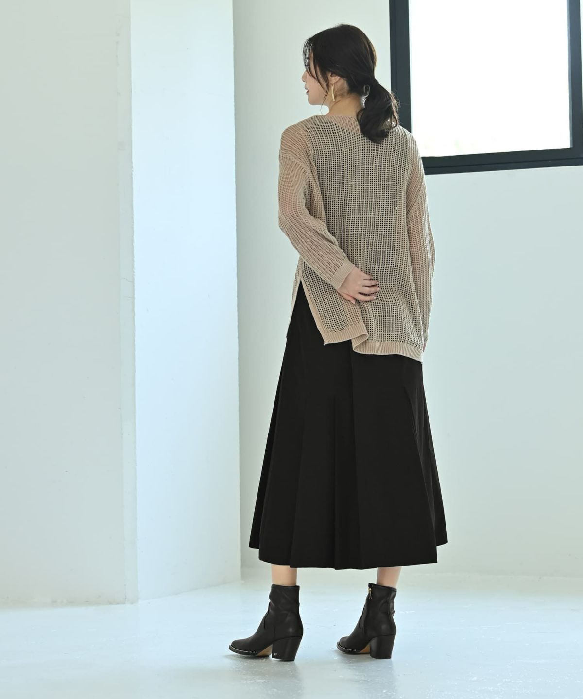 着用イメージ 172cm ブラック