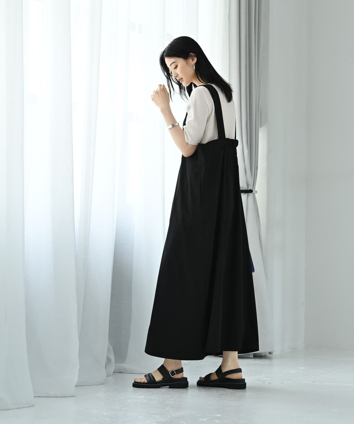 着用イメージ 170cm ブラック