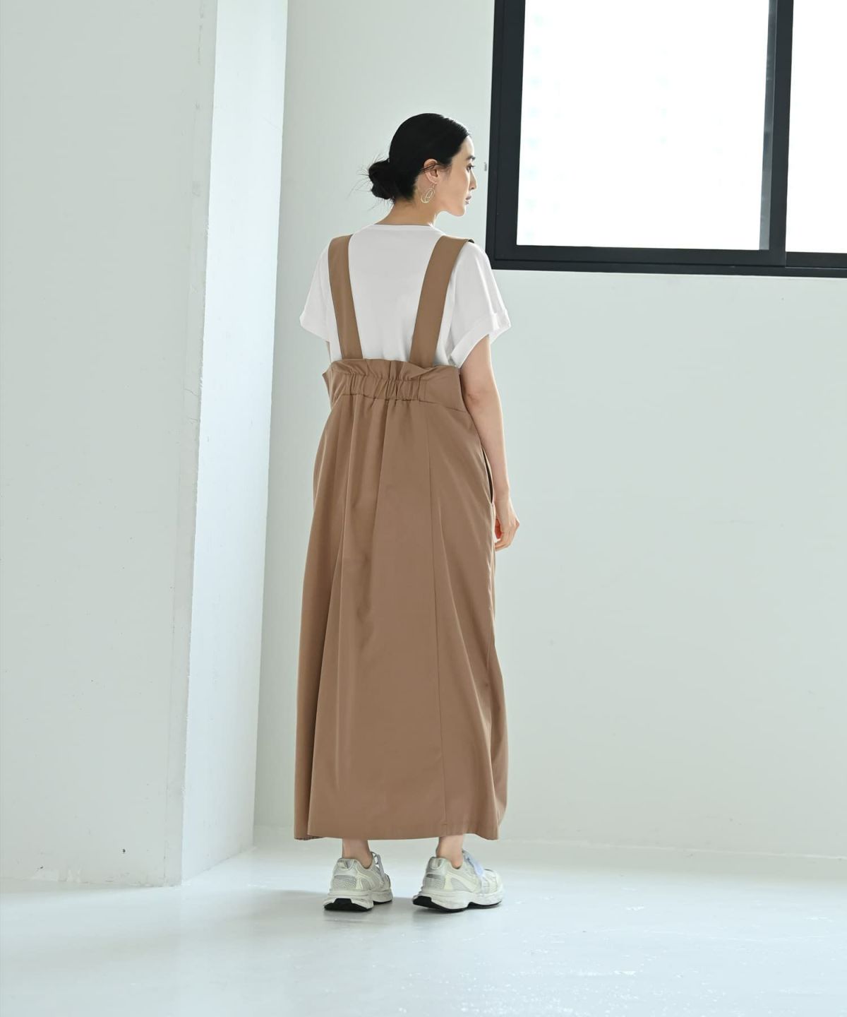 着用イメージ 170cm ベージュ