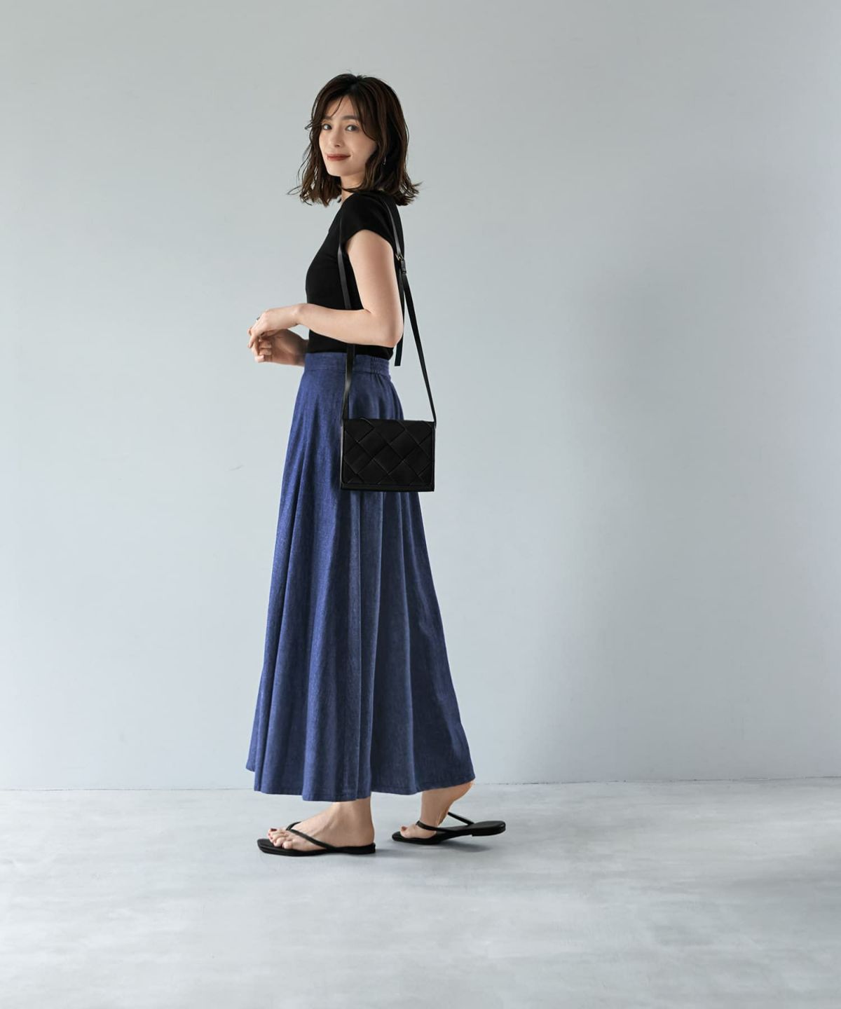 着用イメージ 165cm 02サイズ ダークブルー