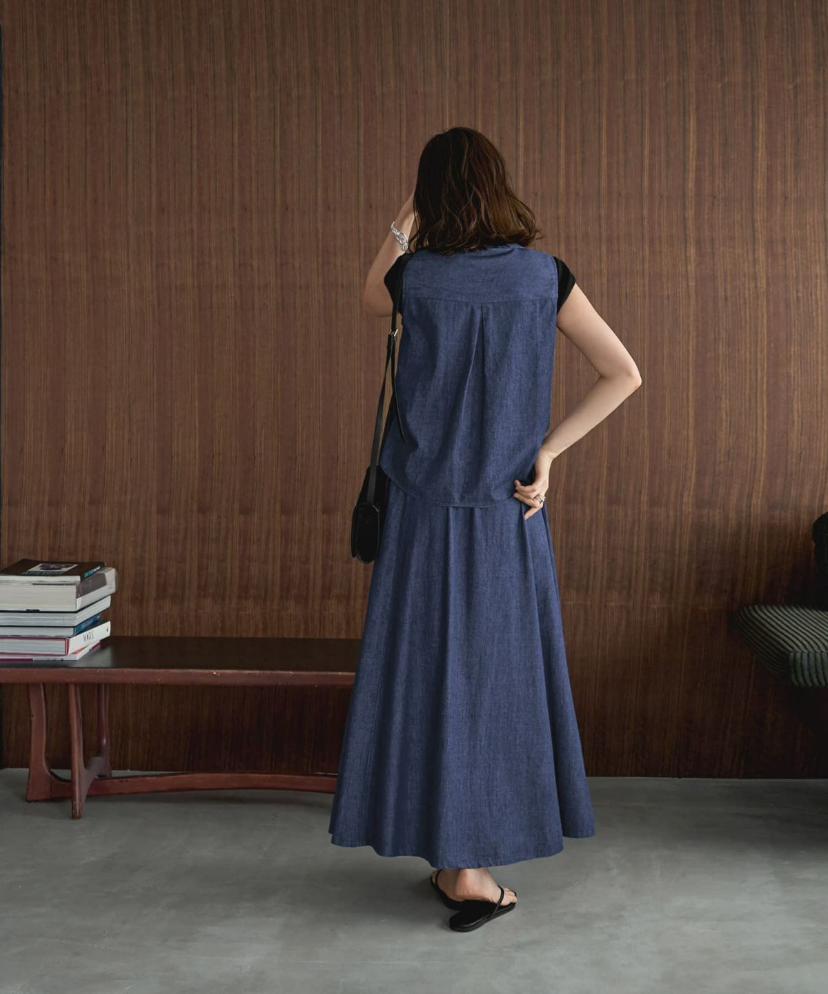 着用イメージ 165cm 02サイズ ダークブルー