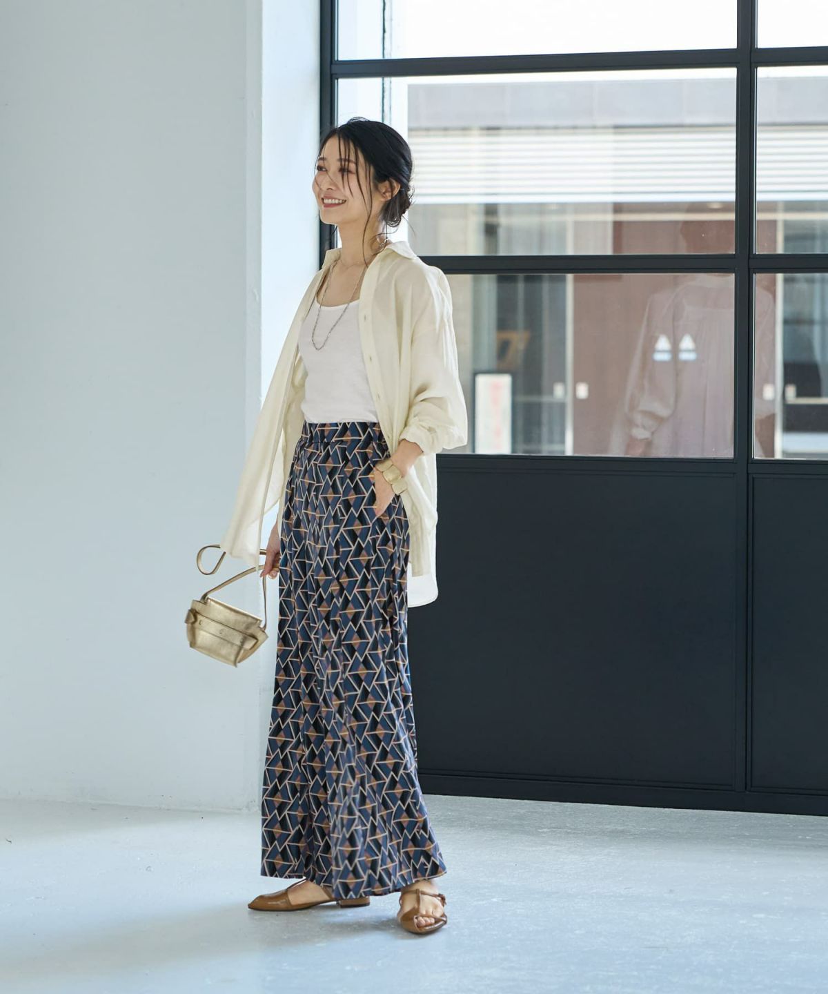 着用イメージ 164cm S-02サイズ ブルー