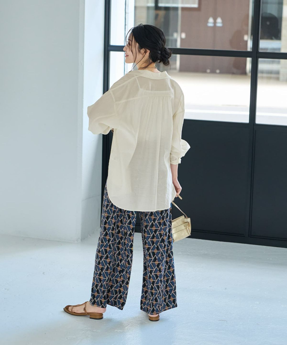 着用イメージ 164cm S-02サイズ ブルー