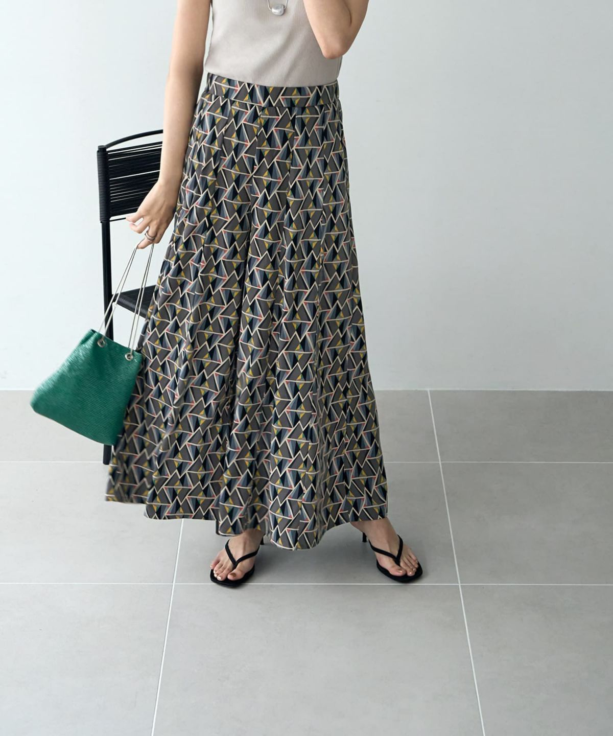 着用イメージ 166cm S-02サイズ グレー