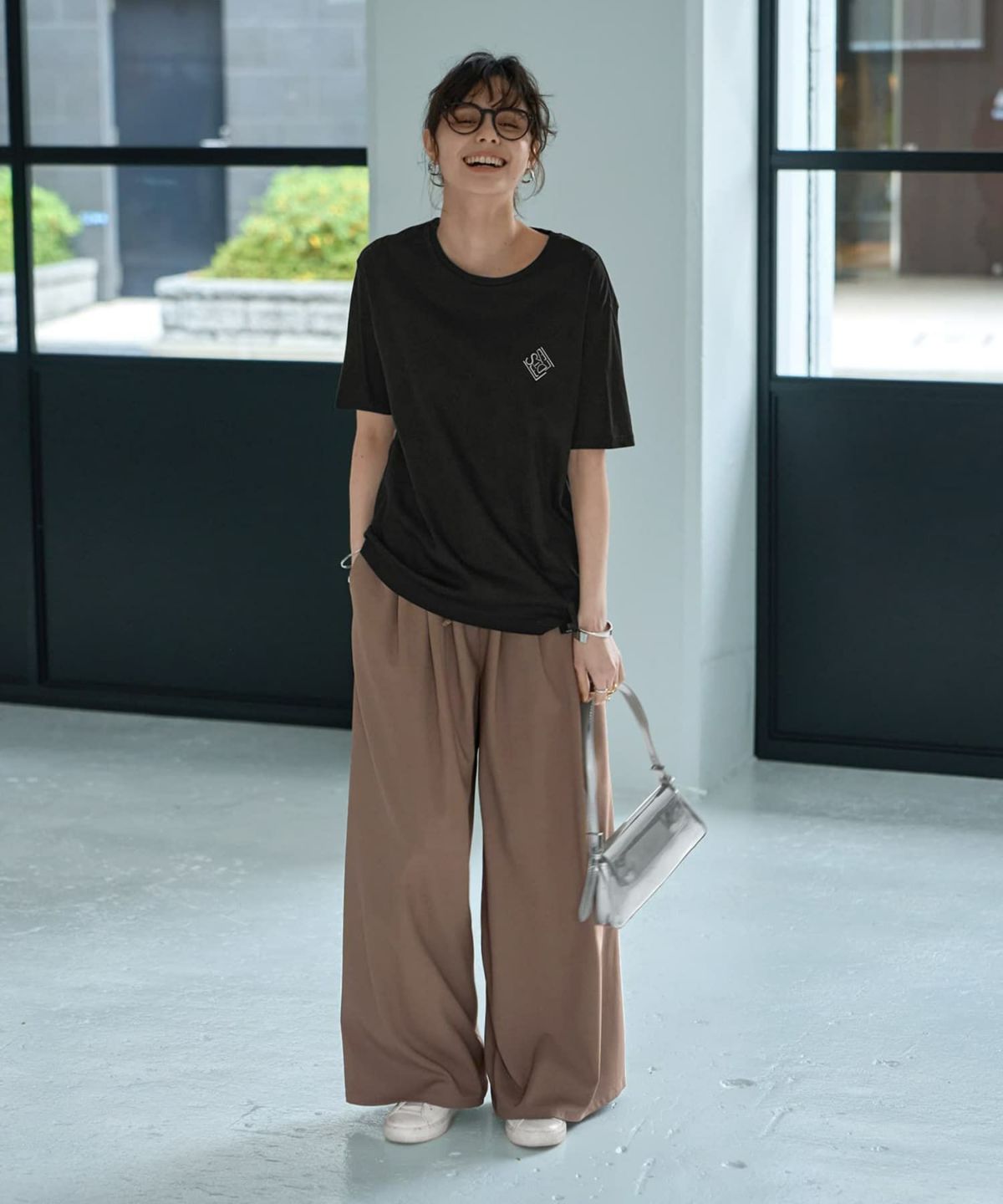 着用イメージ 167cm  ブラック