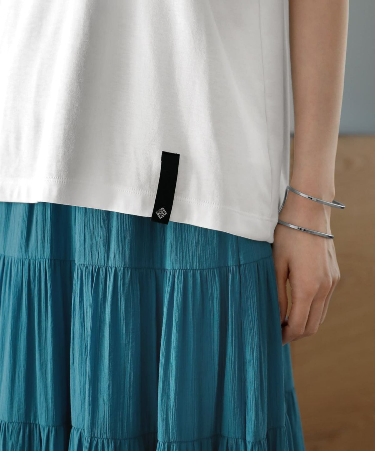 着用イメージ 167cm  ホワイト