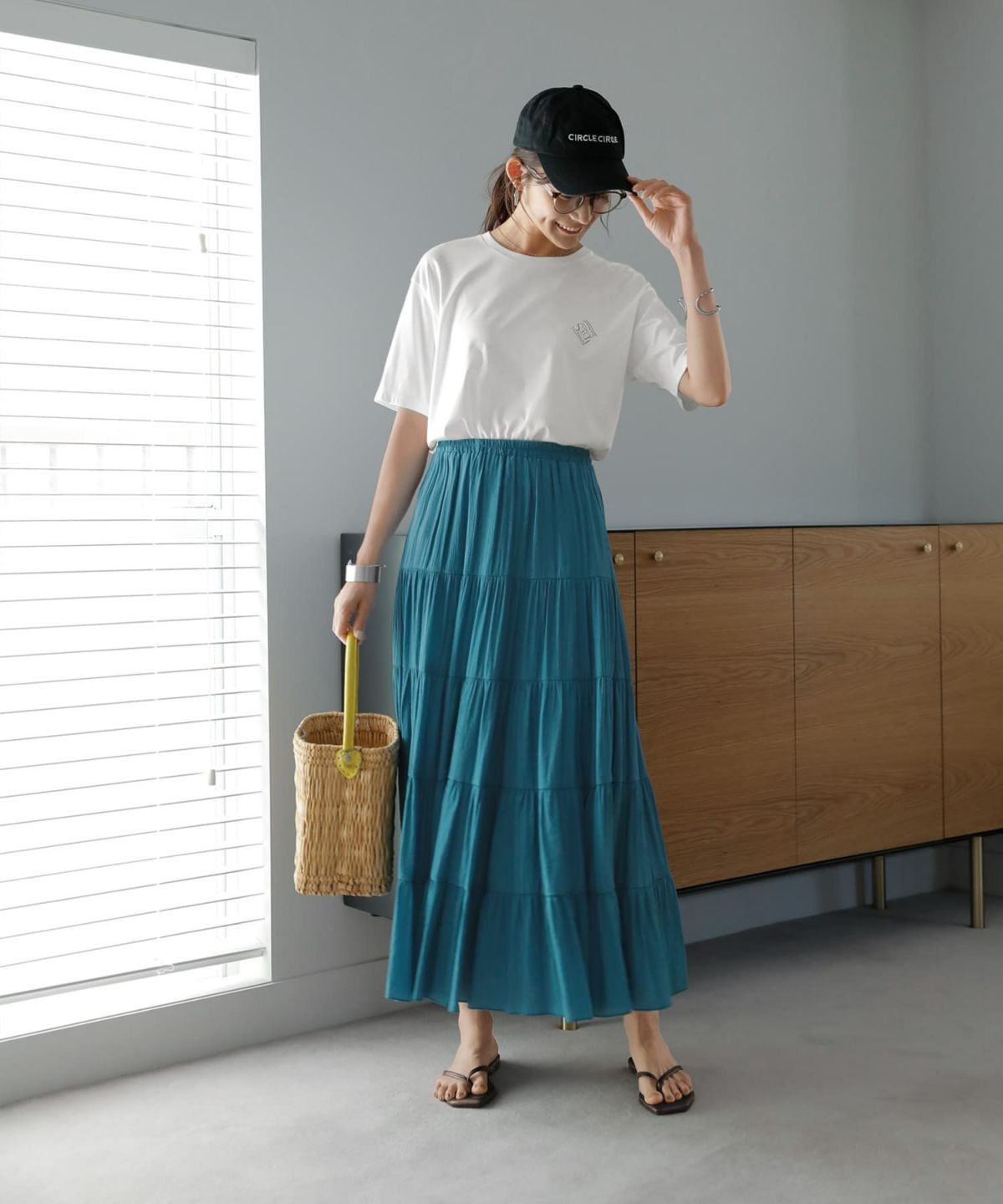 着用イメージ 167cm  ホワイト