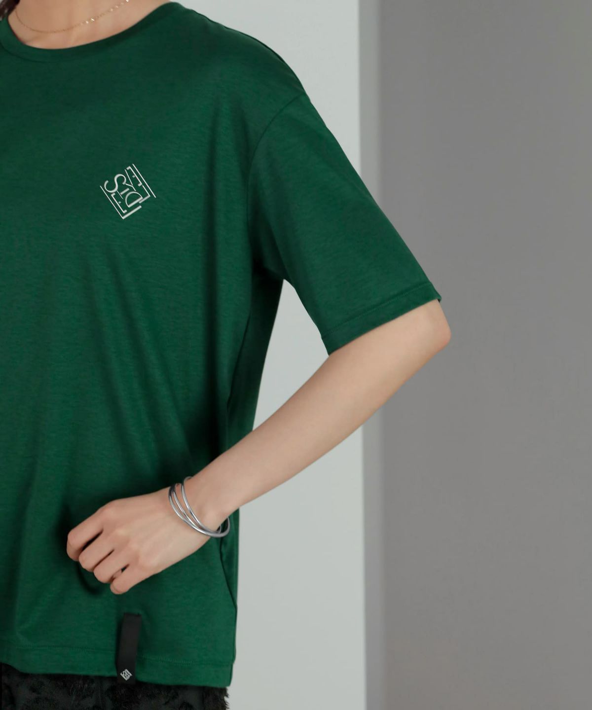 着用イメージ 167cm  グリーン