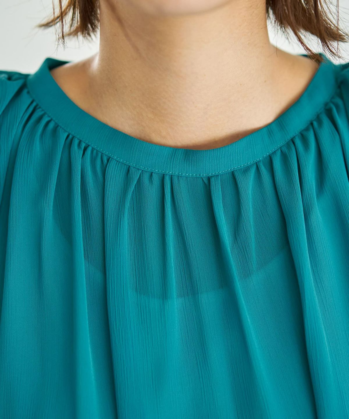 着用イメージ 167cm シアン