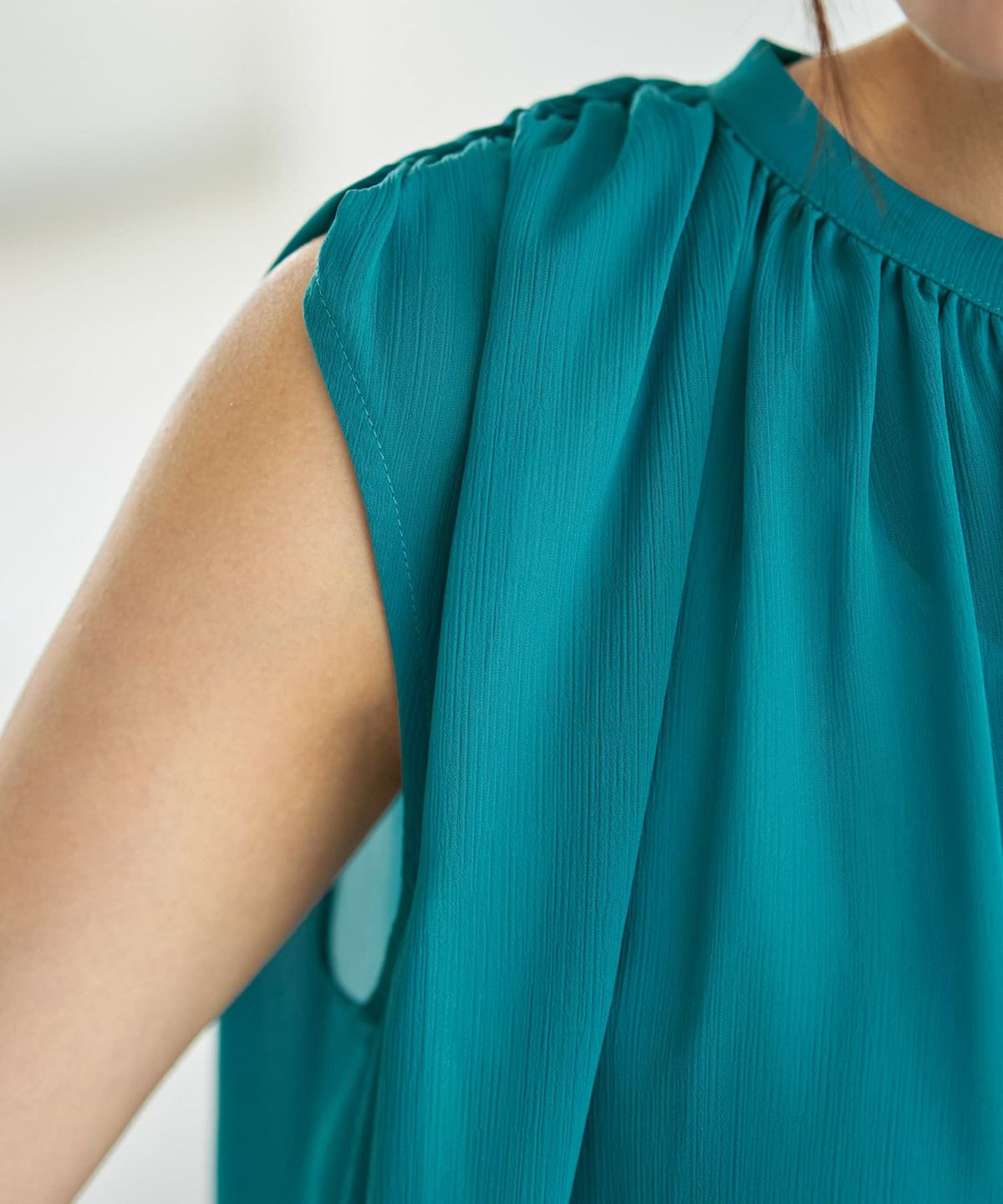 着用イメージ 167cm シアン