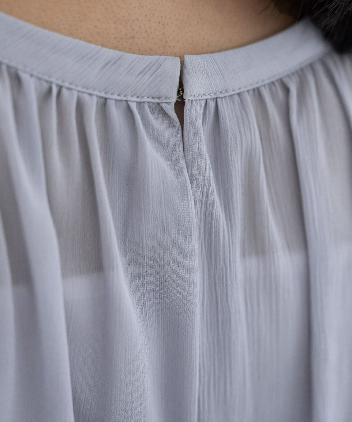 着用イメージ 164cm ブルーグレー