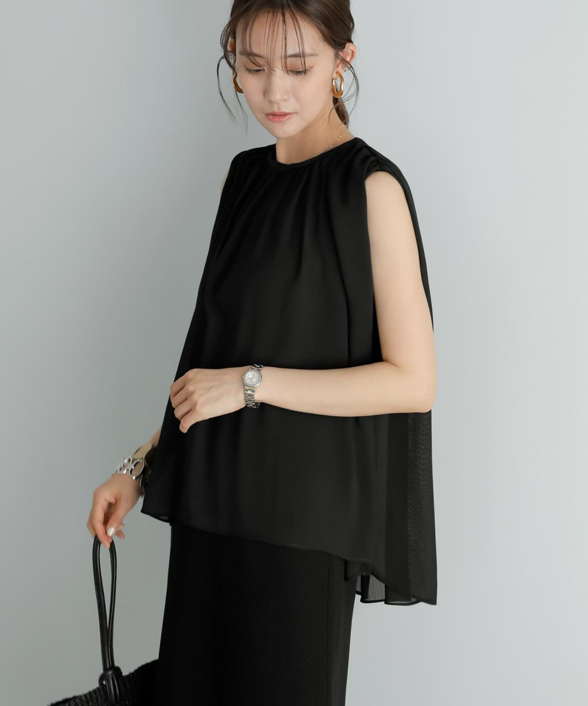 着用イメージ 167cm ブラック