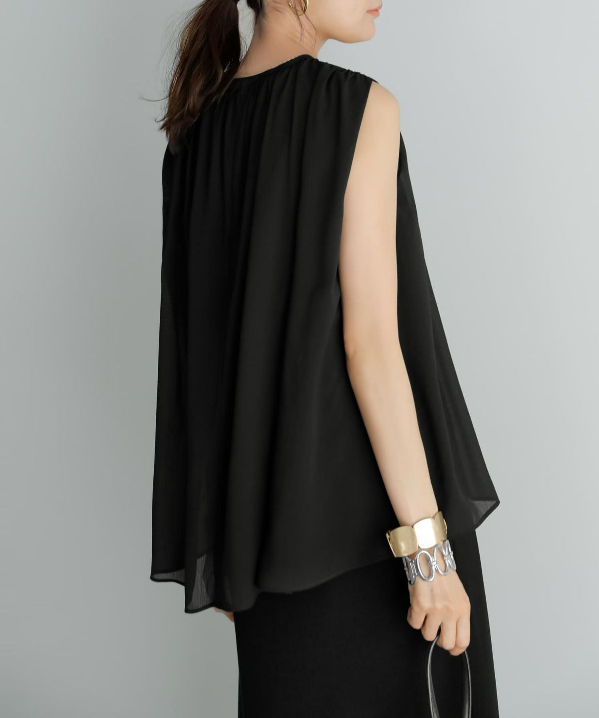 着用イメージ 167cm ブラック