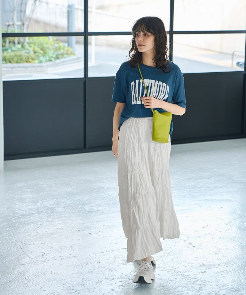 スタイルデリ STYLE DELI 【Made in JAPAN】ロゴプリントTシャツ／BALTIMORE （スモーキーブルー） Made in JAPAN】ロゴプリントTシャツ／BALTIMORE | おしゃれな