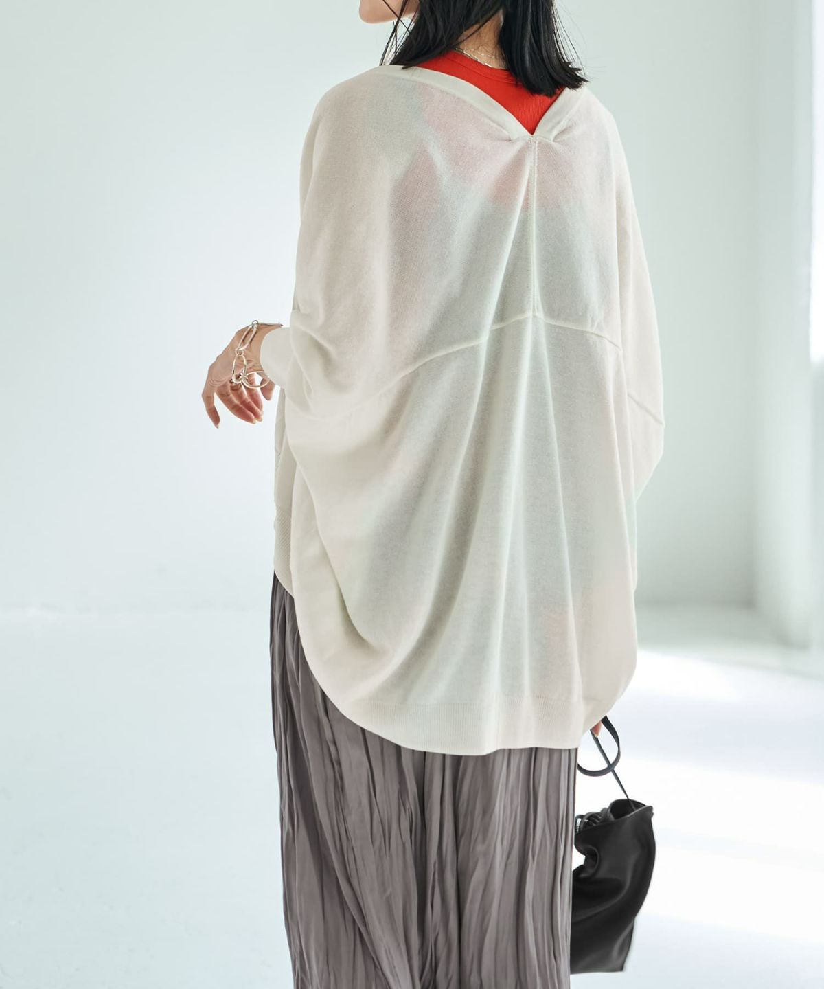 着用イメージ 165cm オフホワイト