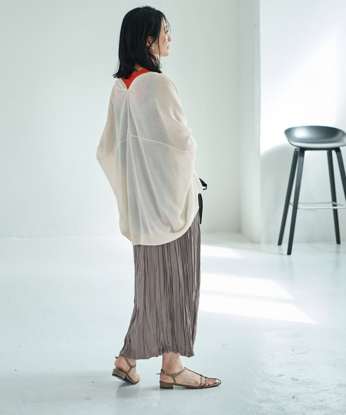 着用イメージ 165cm オフホワイト