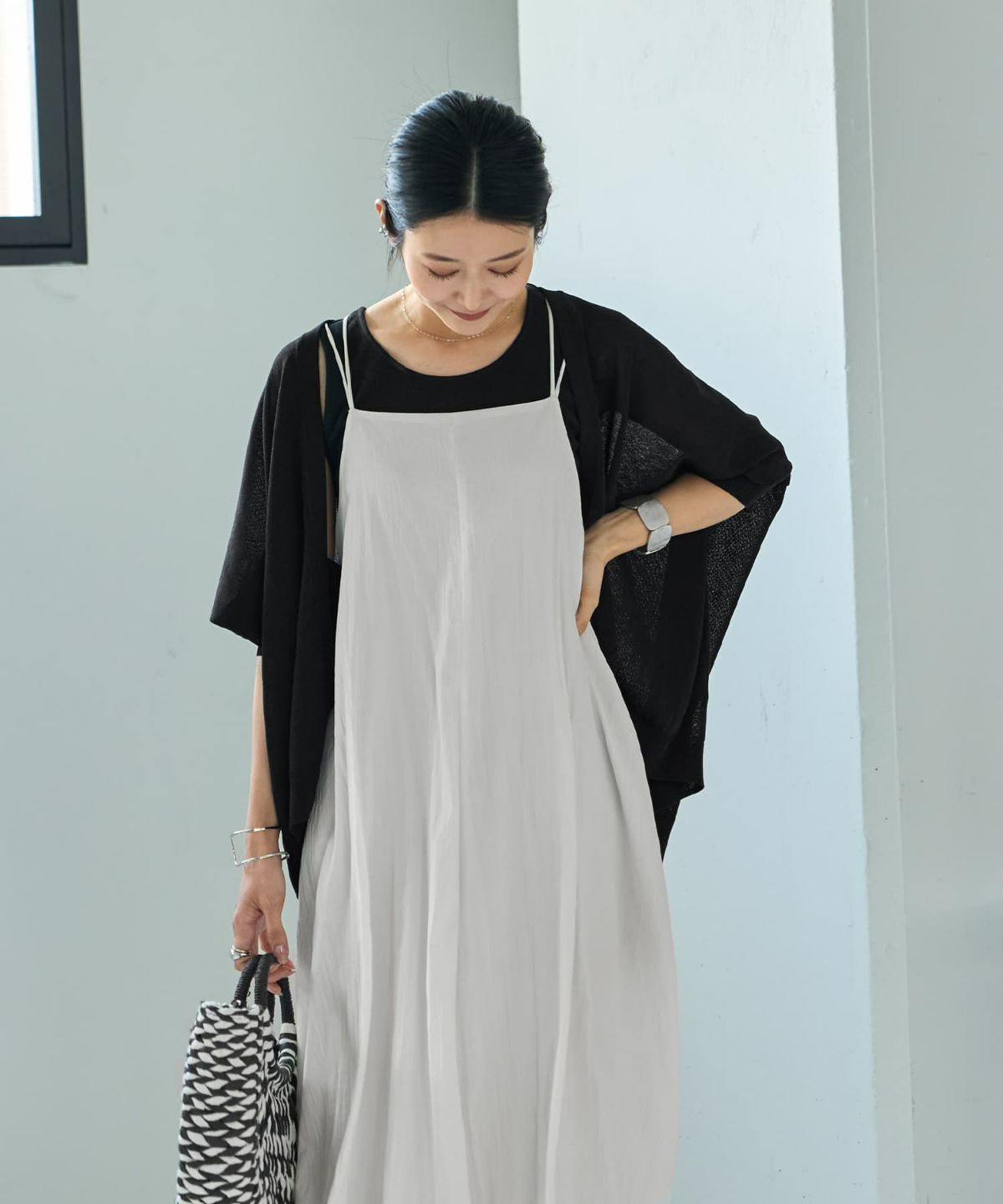 着用イメージ 165cm ブラック