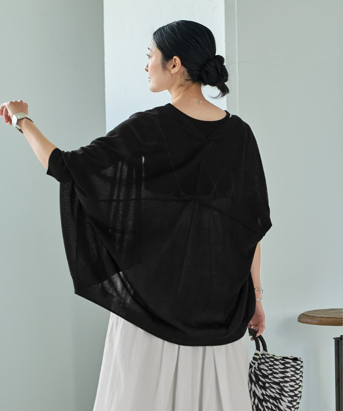 着用イメージ 165cm ブラック